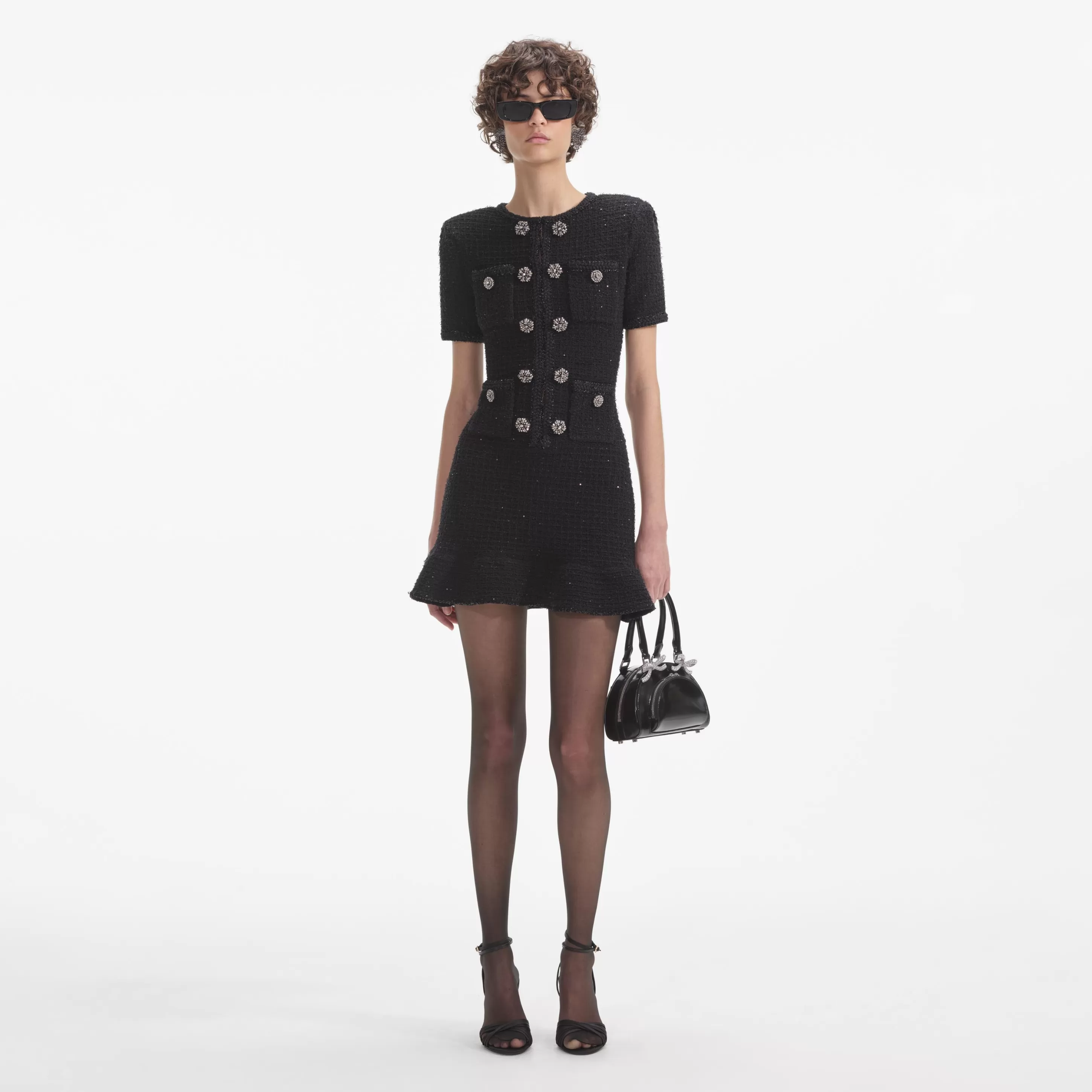 Outlet Knit Buttoned Mini Dress Dresses | Knitwear