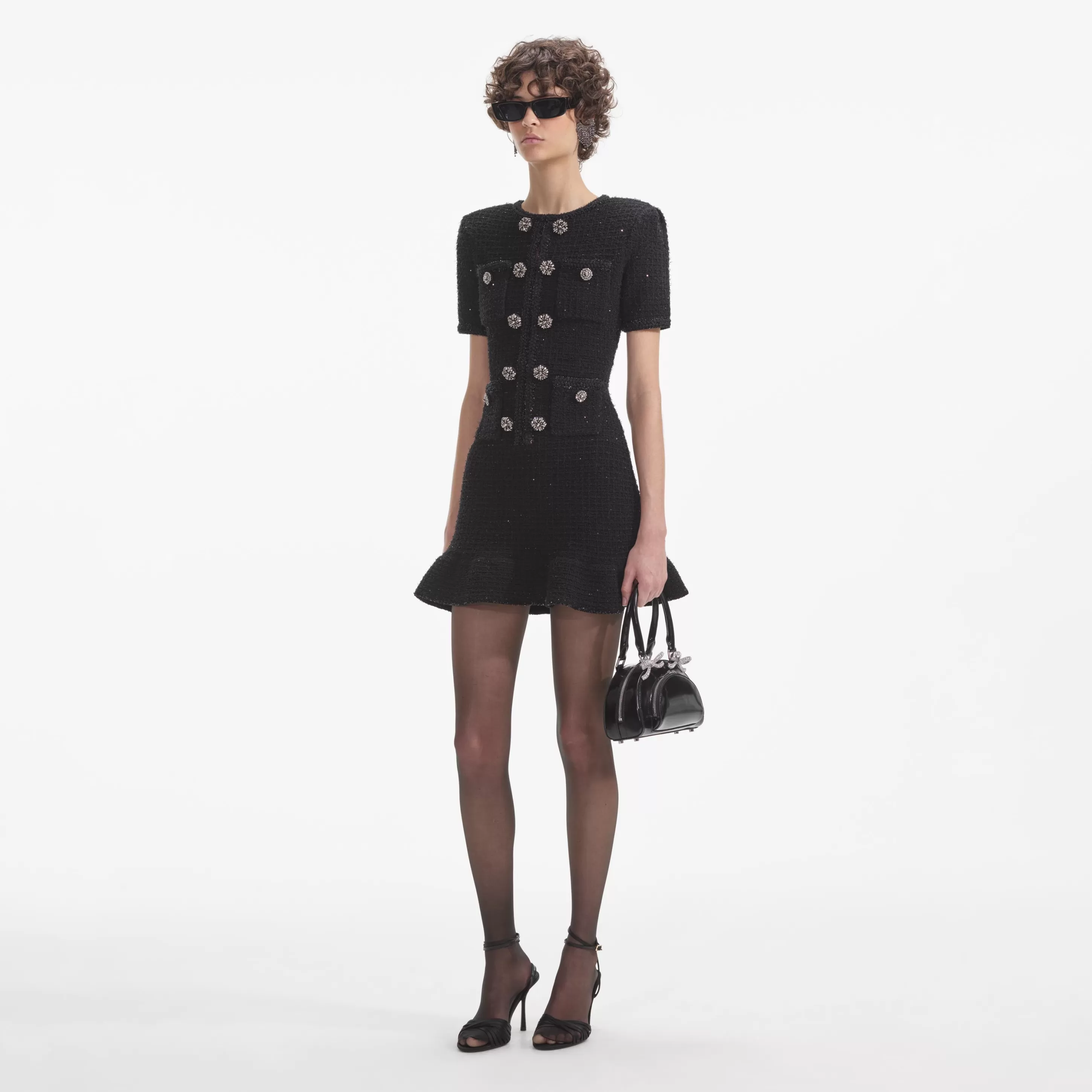 Outlet Knit Buttoned Mini Dress Dresses | Knitwear