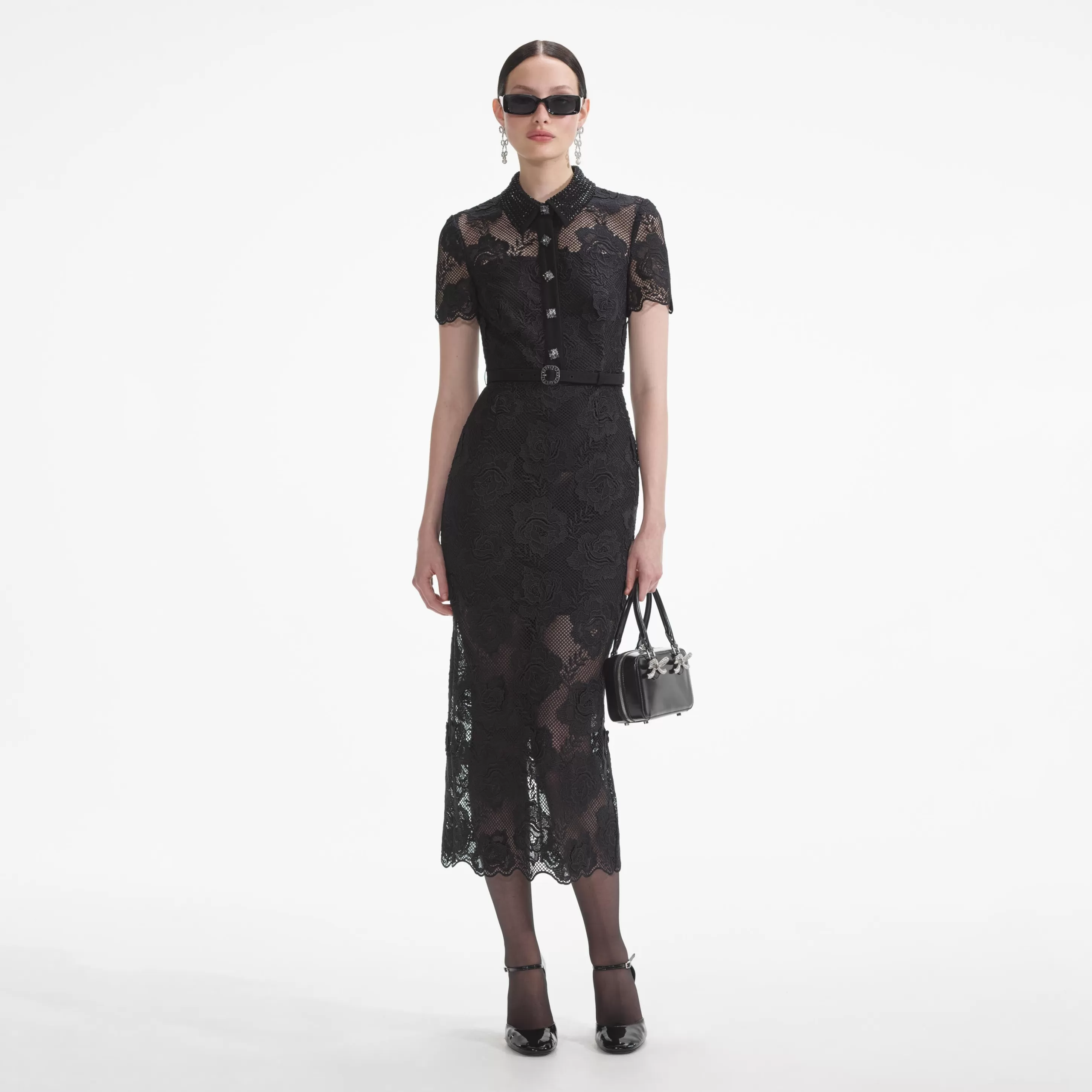 Online Lace Diamante Midi Dress Dresses | Exclusives