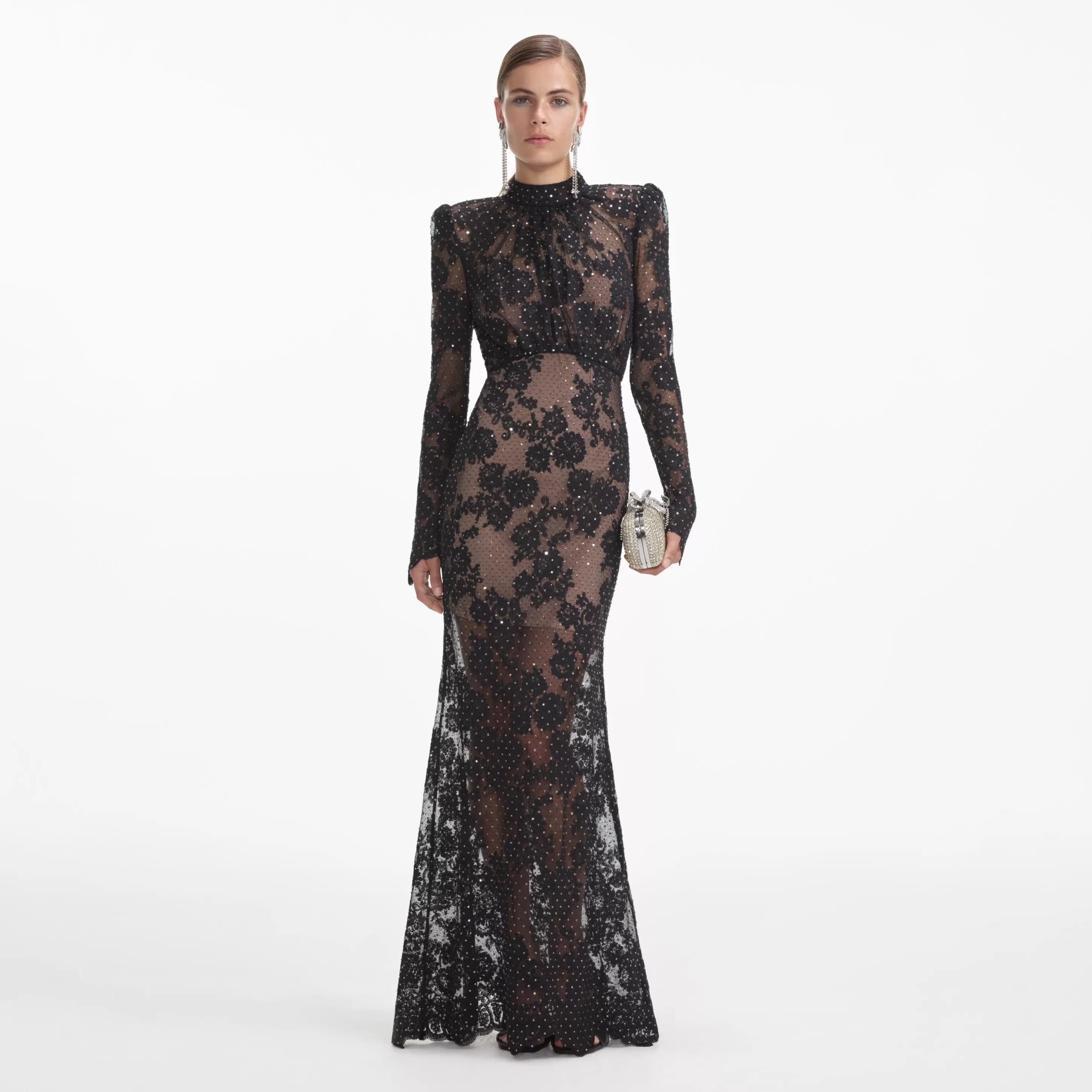 Clearance Rhinestone Lace Maxi Dress Dresses | Wedding Guest