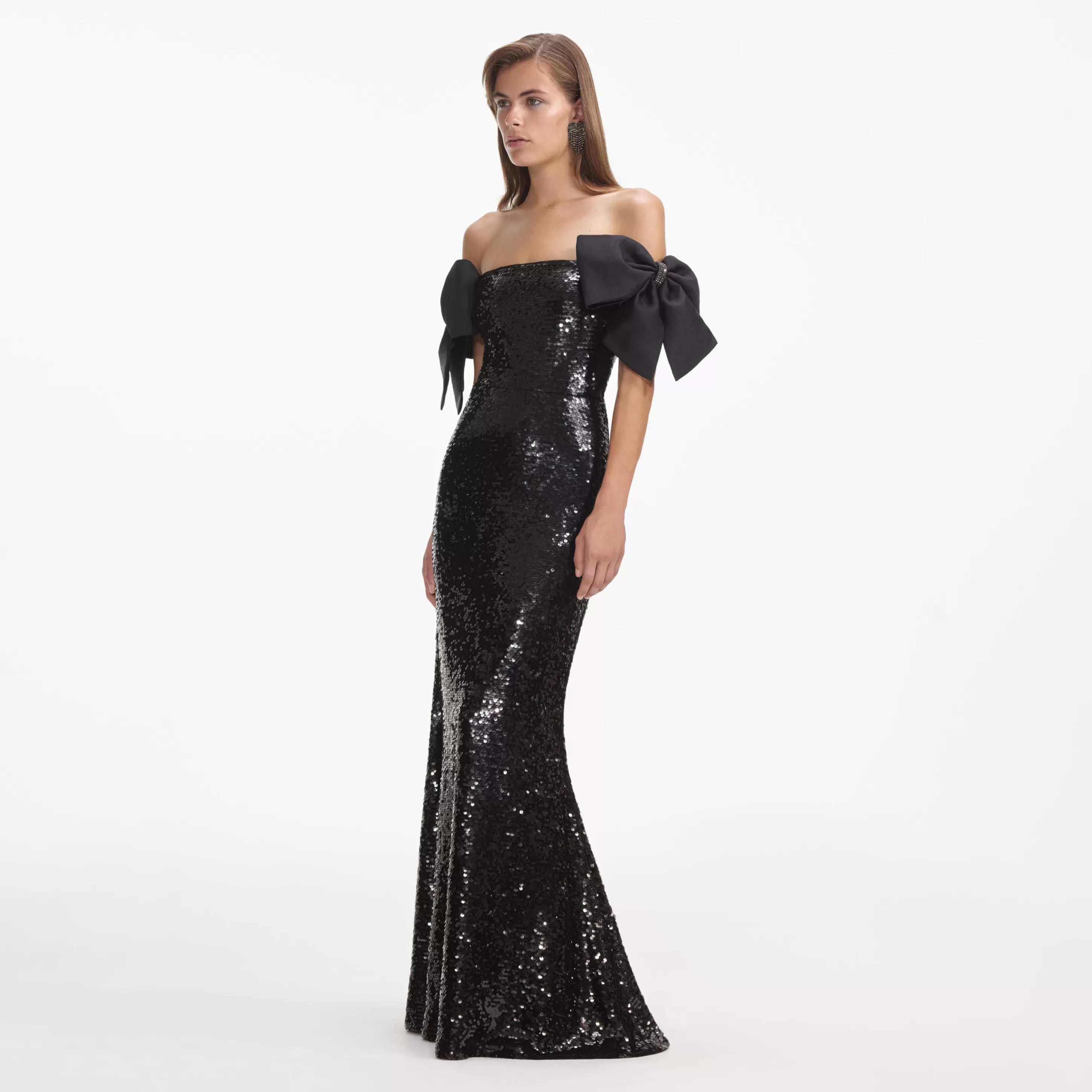 Discount Sequin Bow Maxi Dress Dresses | Exclusives