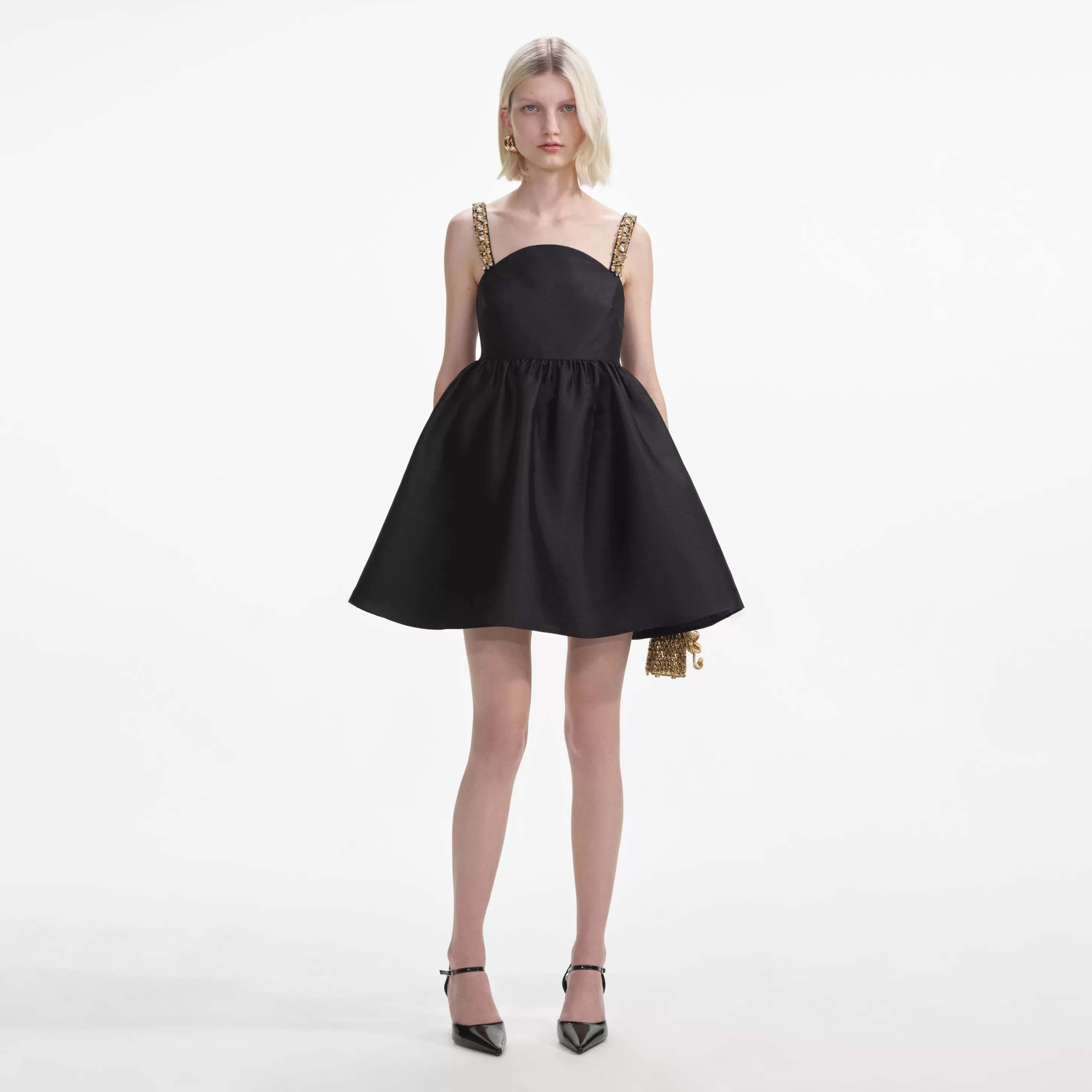 Best Sale Taffeta Embellished Mini Dress Dresses | Icons