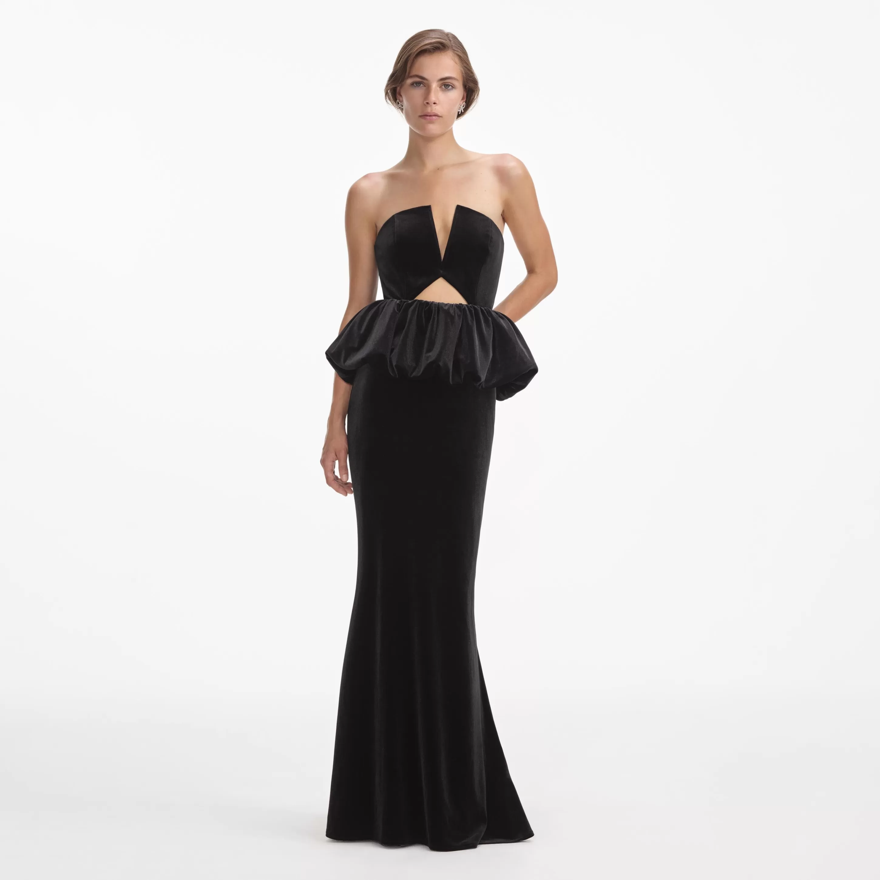 Sale Velvet Peplum Maxi Dress Dresses | Wedding Guest