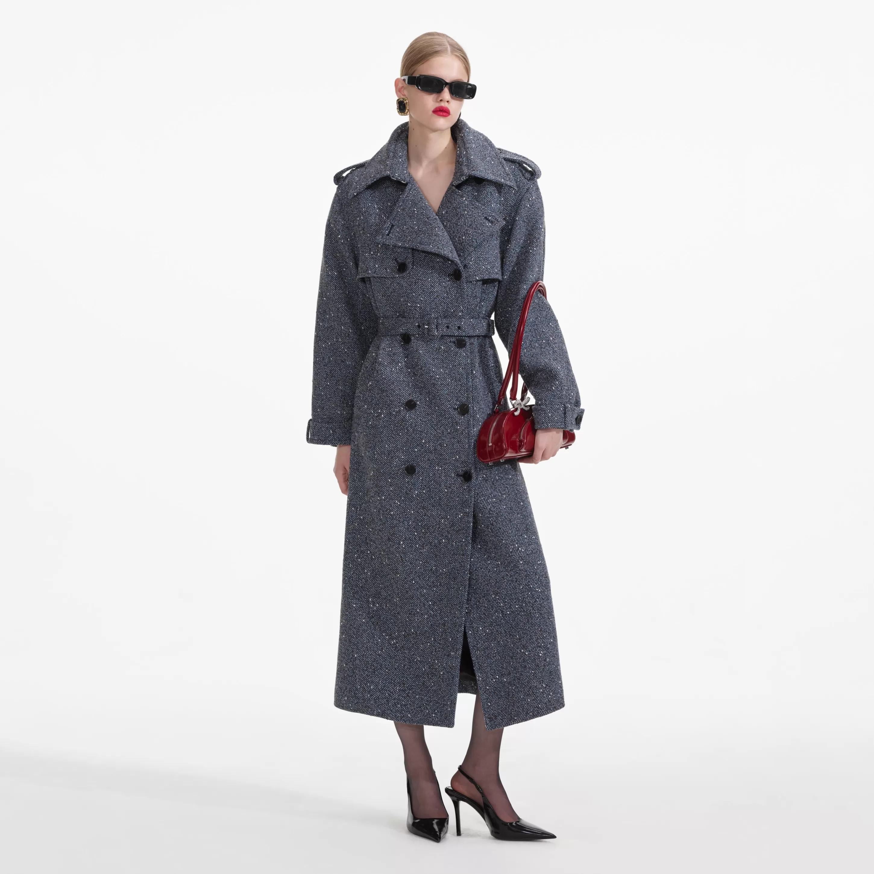 Best Sale Boucle Trench Coat Co-ords | Outerwear