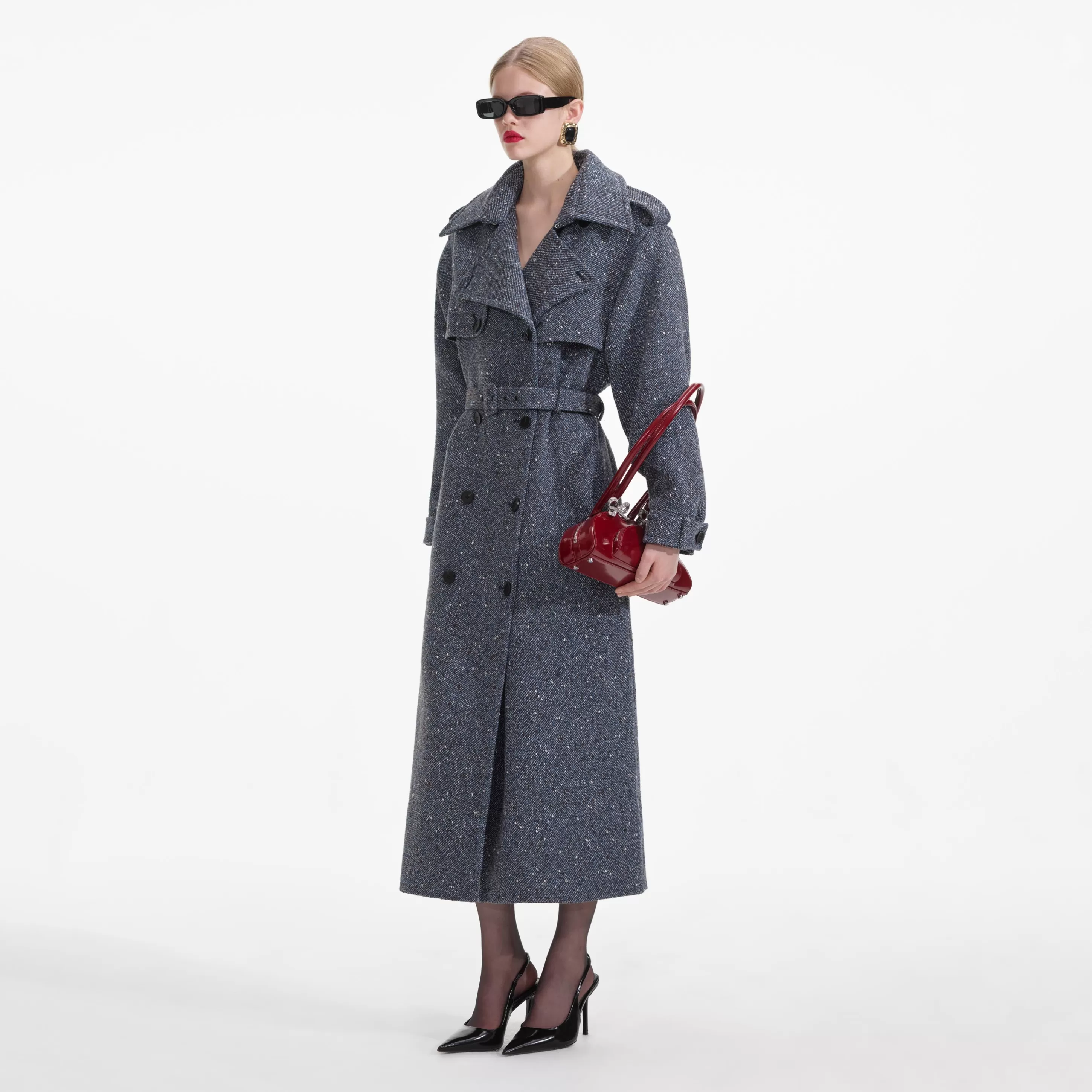 Best Sale Boucle Trench Coat Co-ords | Outerwear