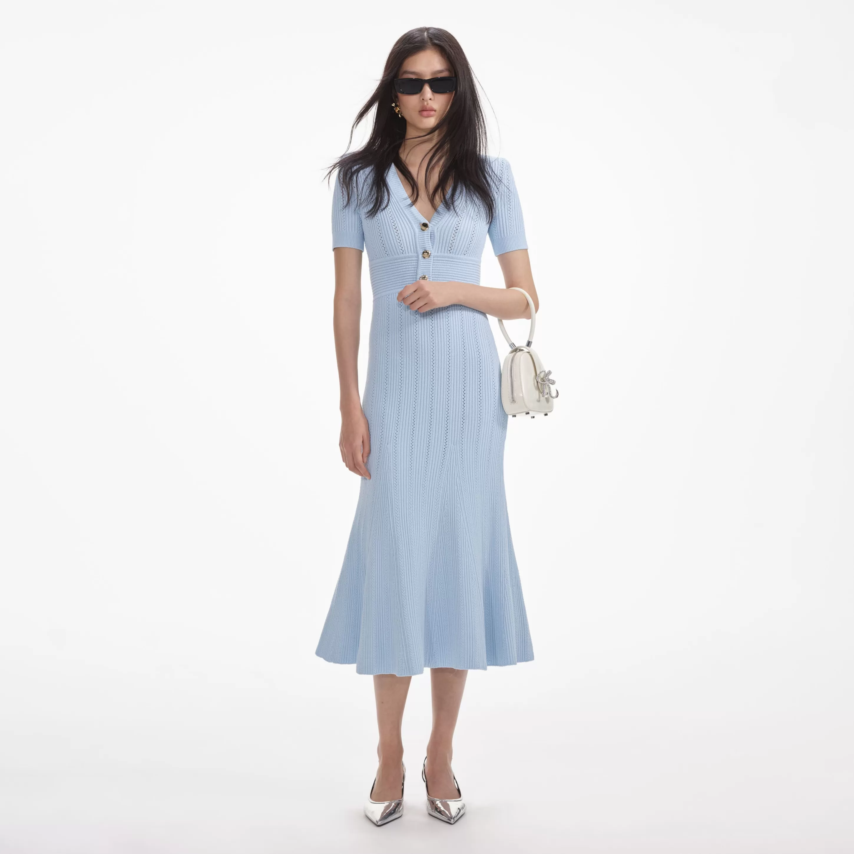 Best Pointelle Knit Midi Dress Dresses | Knitwear