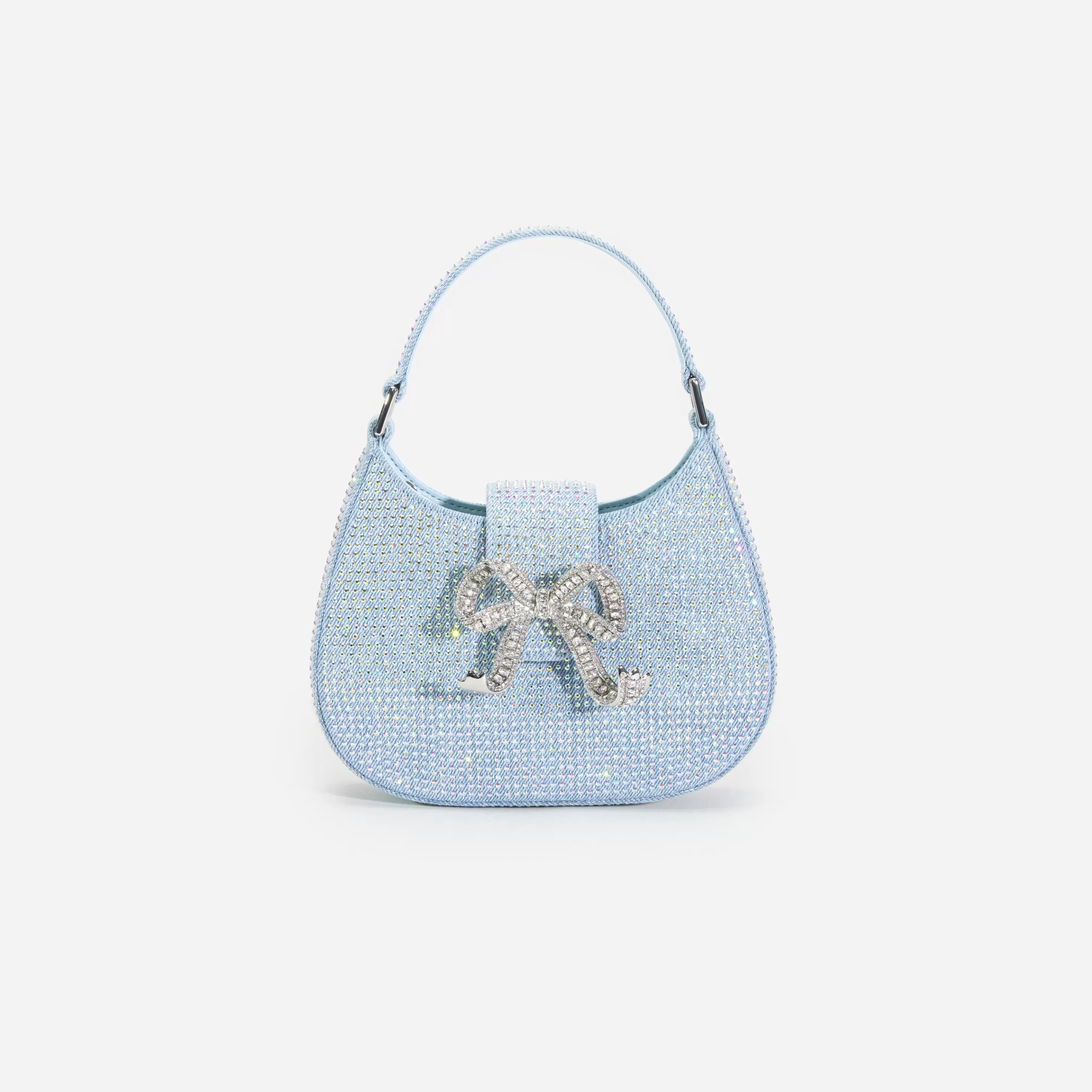 Flash Sale Rhinestone Denim Cresent Bag Denim | Handbags