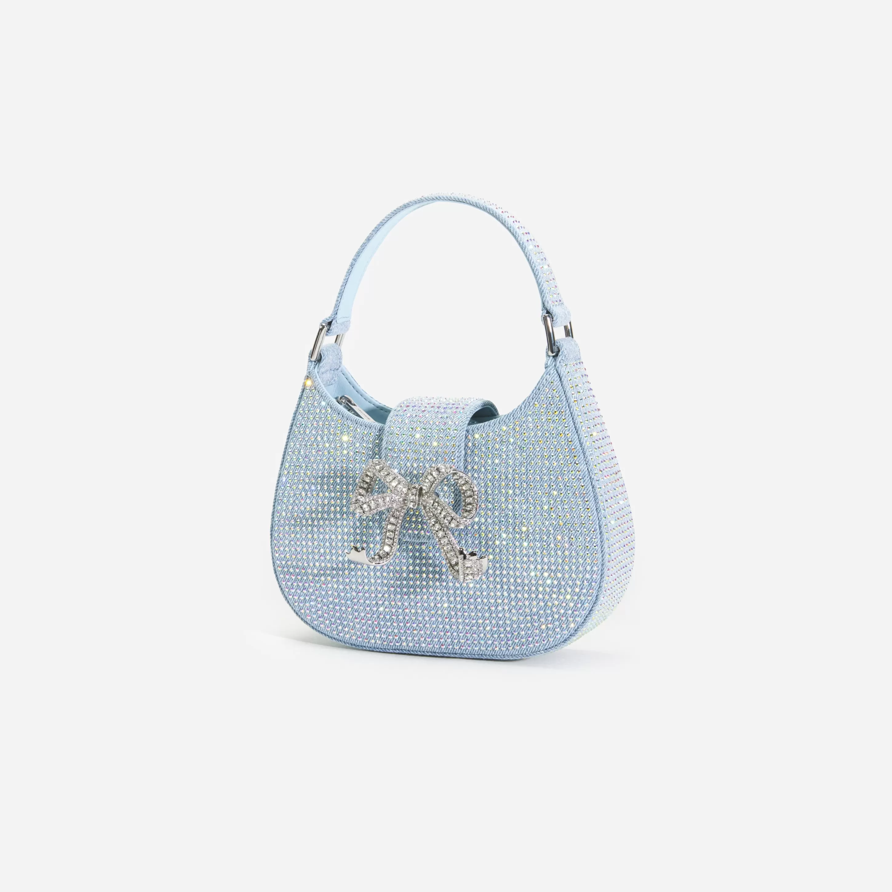 Flash Sale Rhinestone Denim Cresent Bag Denim | Handbags