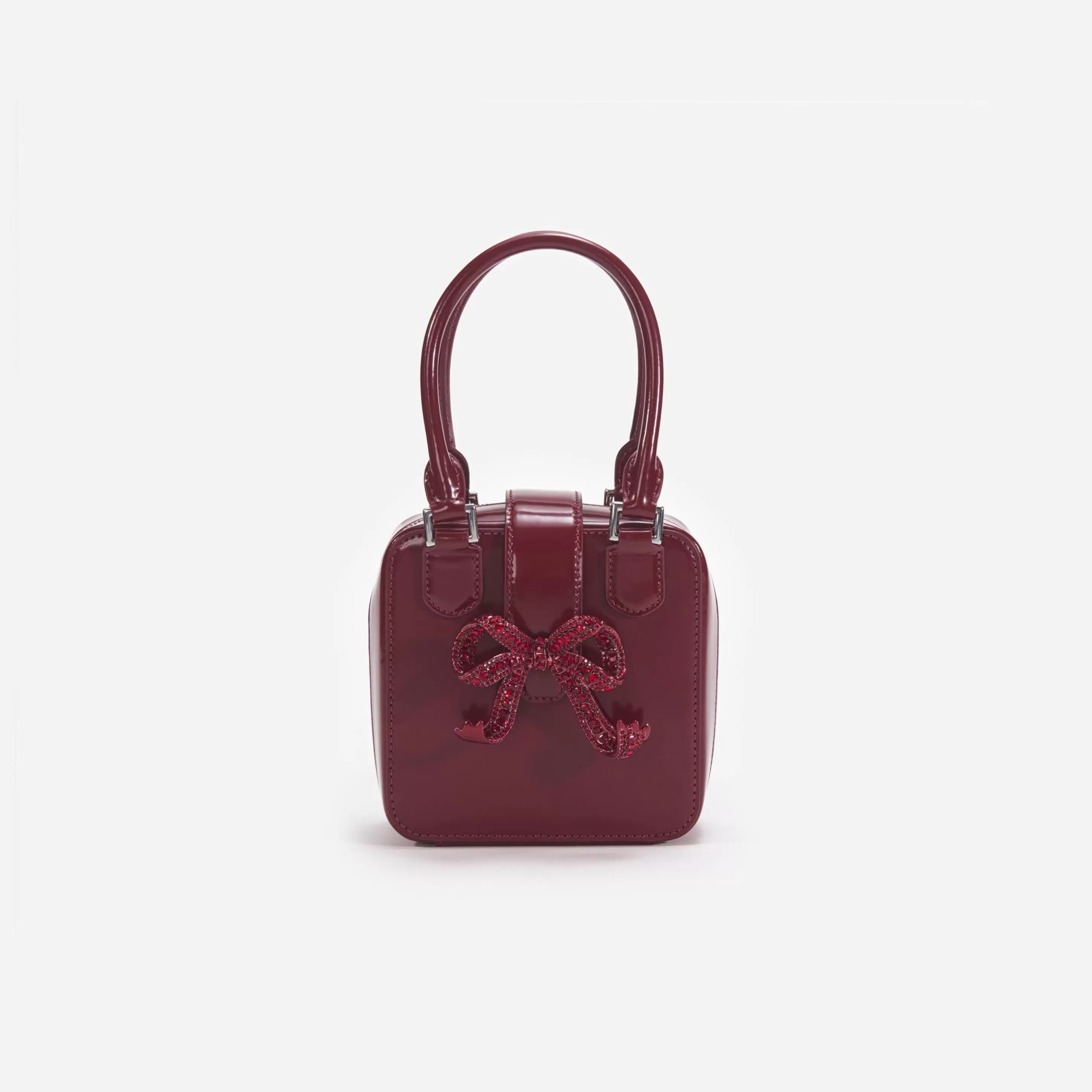 Shop Leather Square Mini Tote Bag Handbags