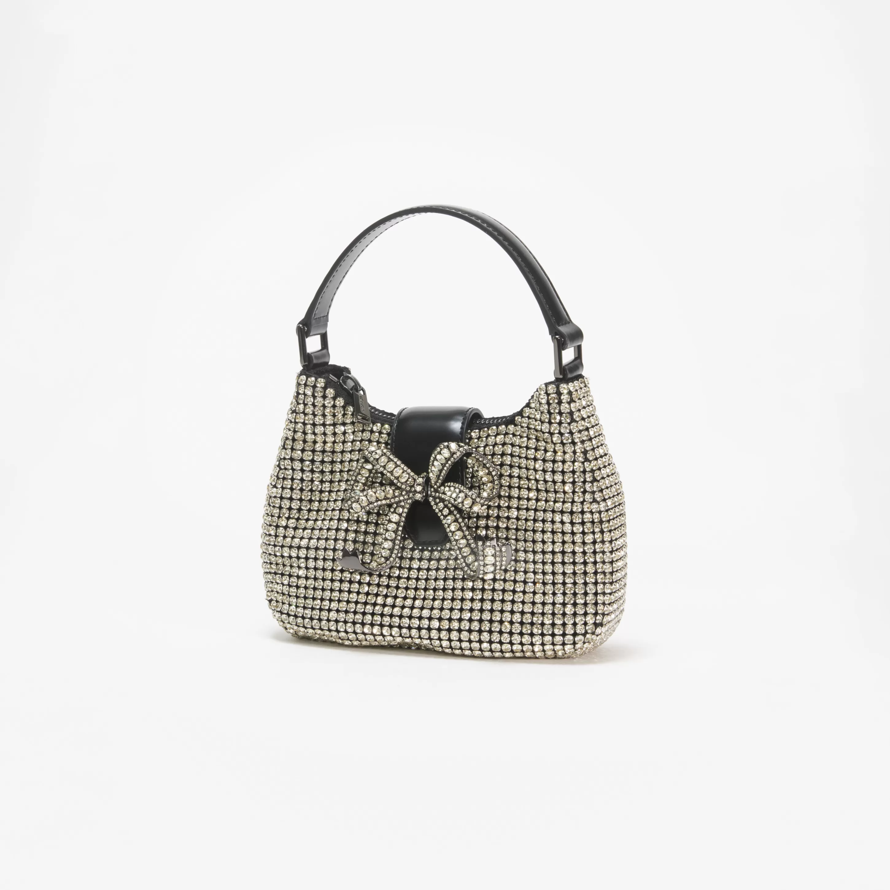 Clearance Diamante Crescent Bow Bag Handbags