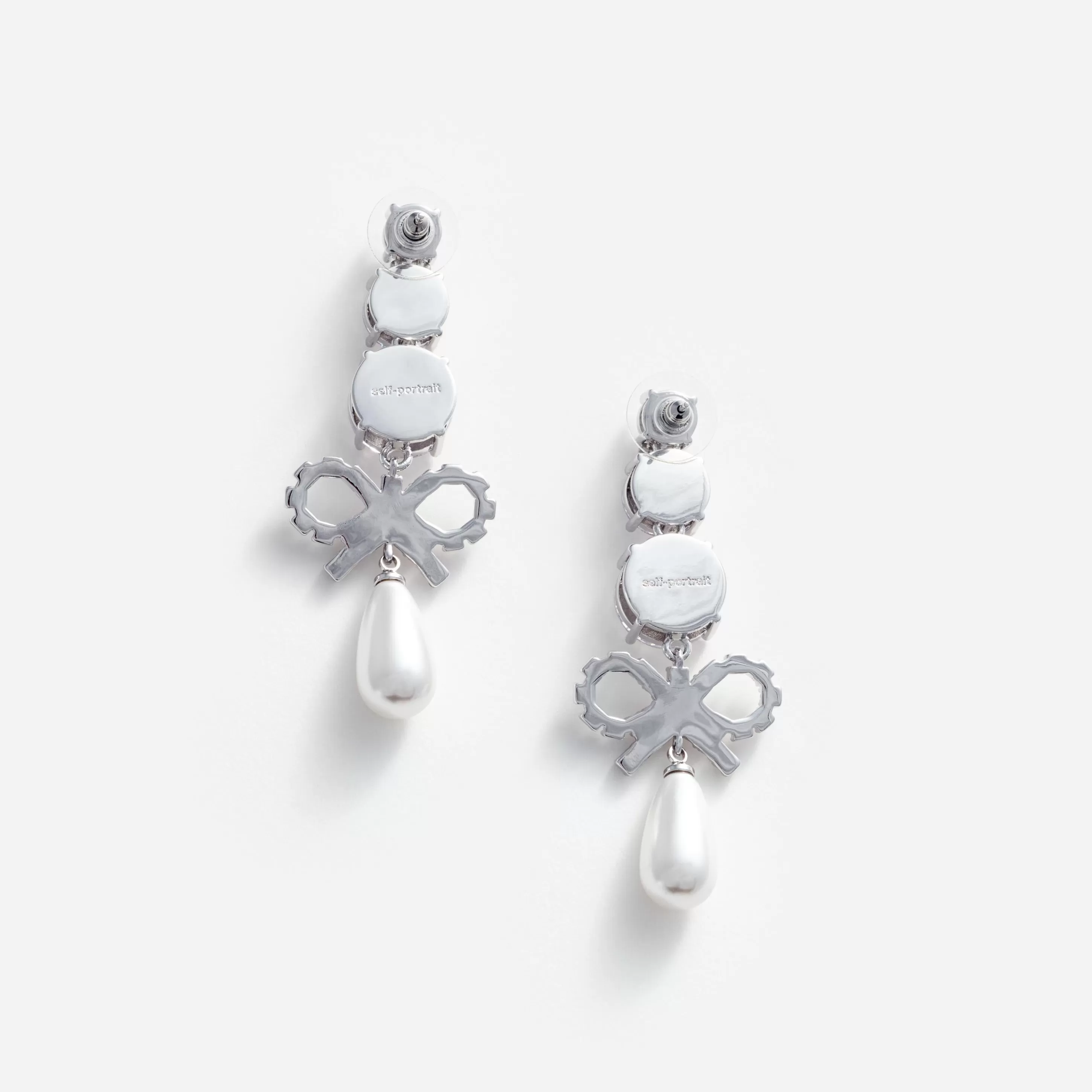 Online Bow Pearl Earrings Jewellery | Bridal