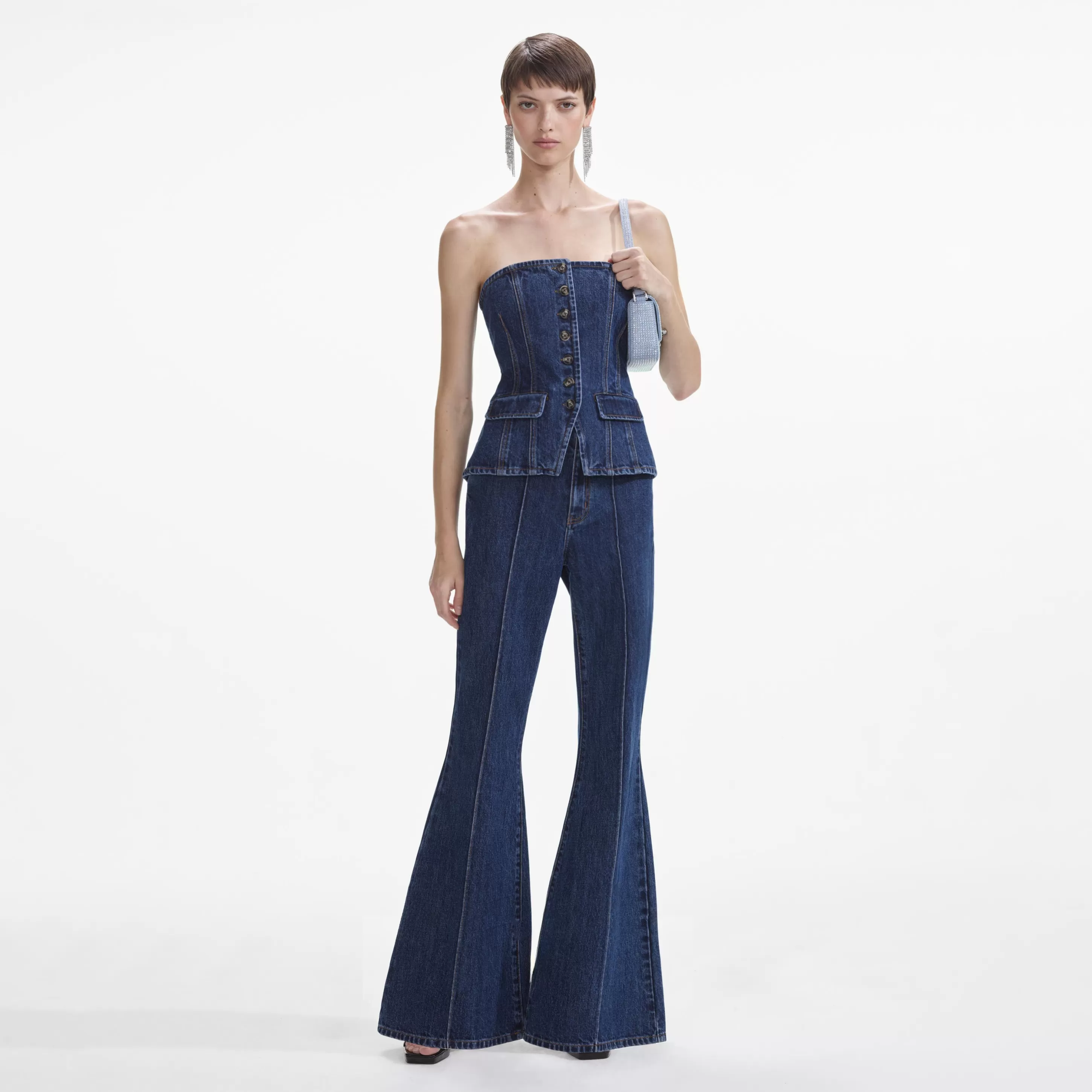 Best Sale Bandeau Jumpsuit Dresses | Denim