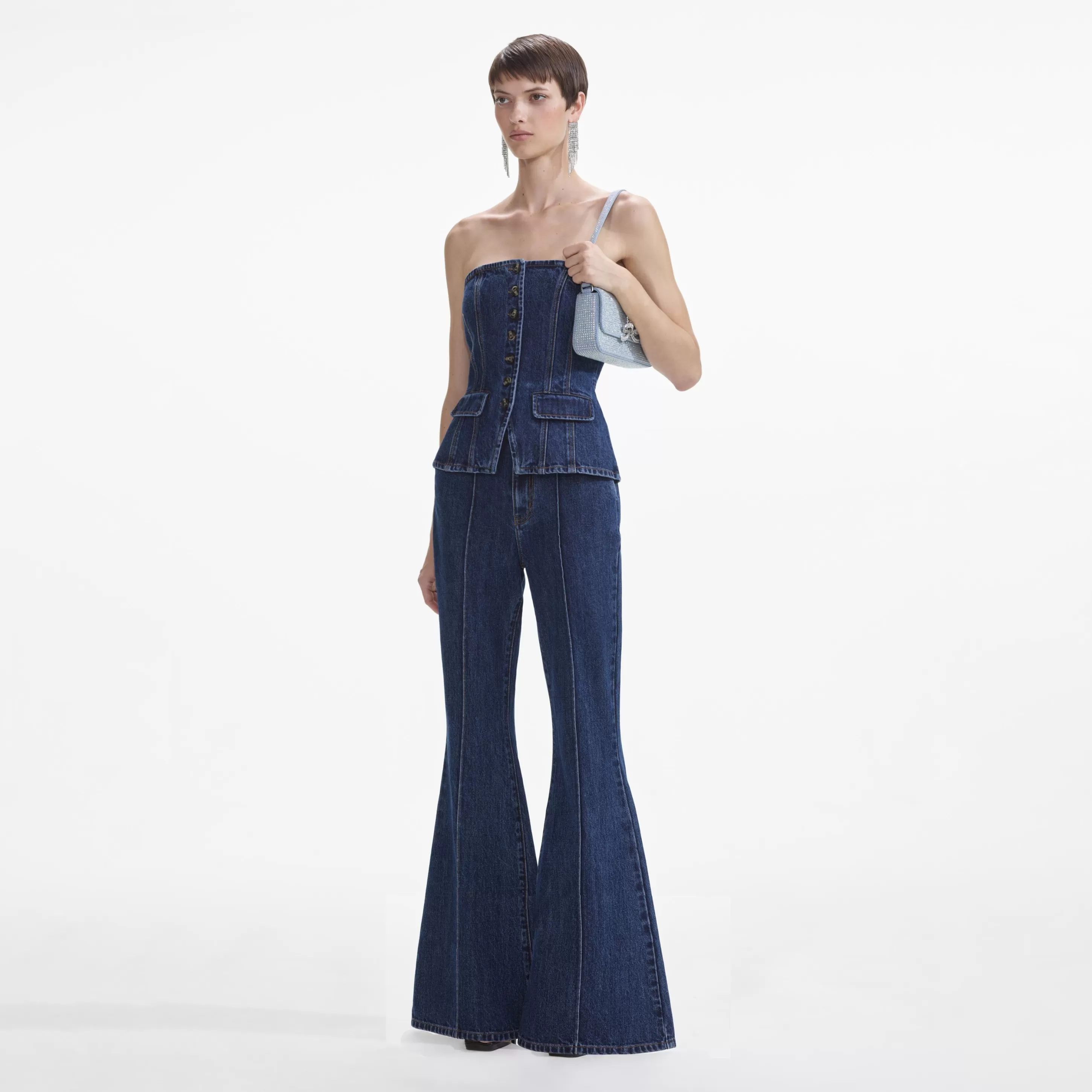 Best Sale Bandeau Jumpsuit Dresses | Denim