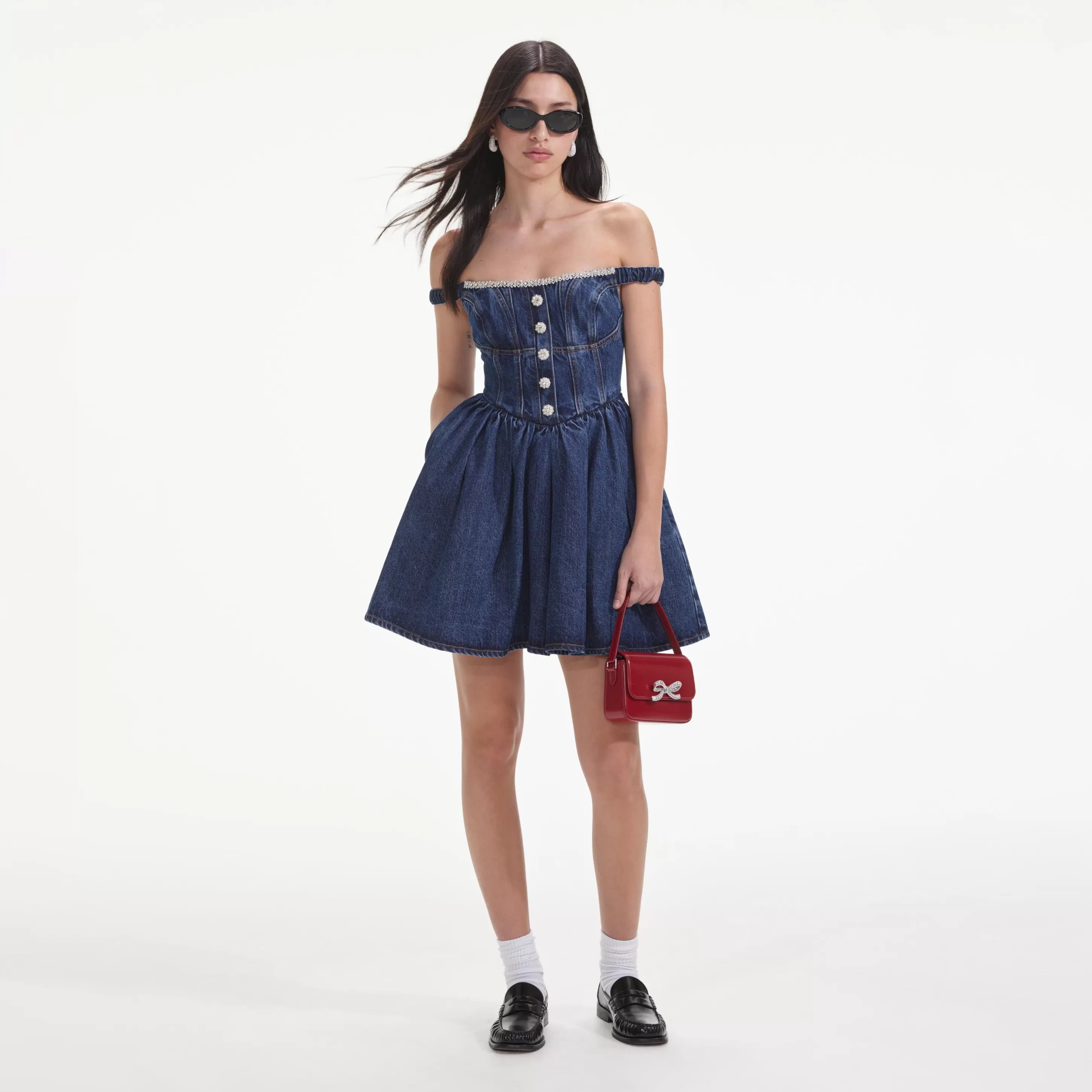 Shop Off Shoulder Mini Dress Dresses | Denim