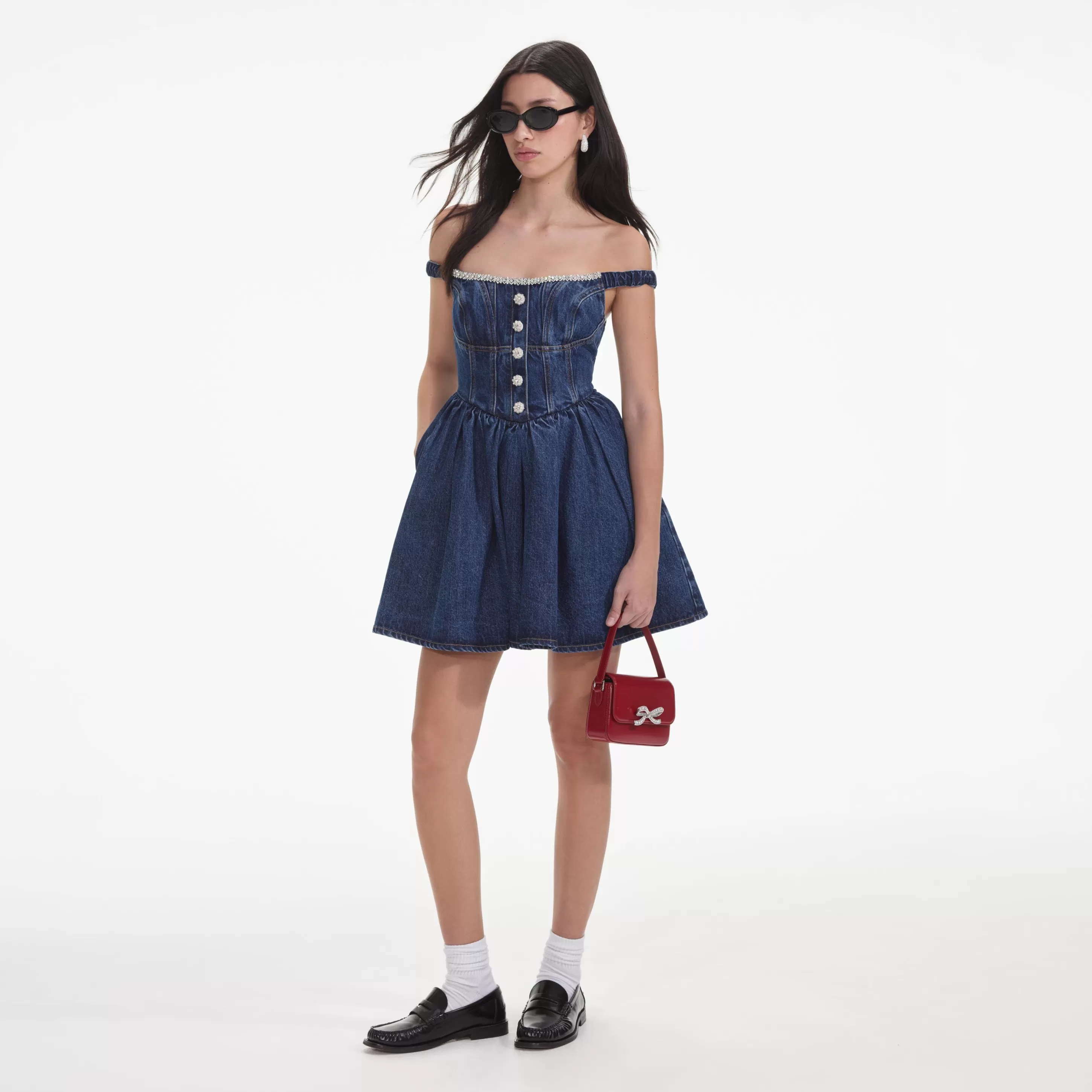 Shop Off Shoulder Mini Dress Dresses | Denim