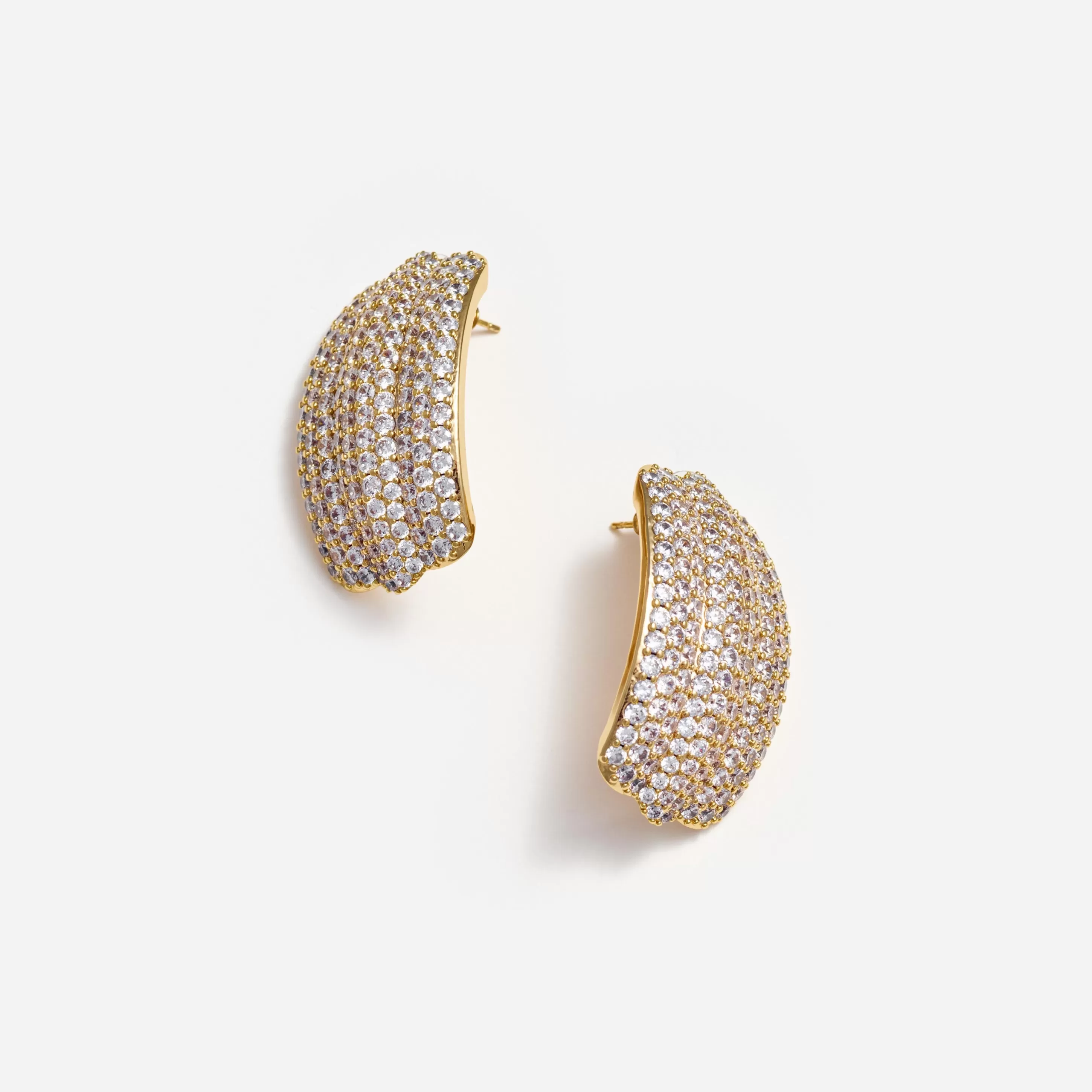 Shop Crystal Ridged Earrings Jewellery