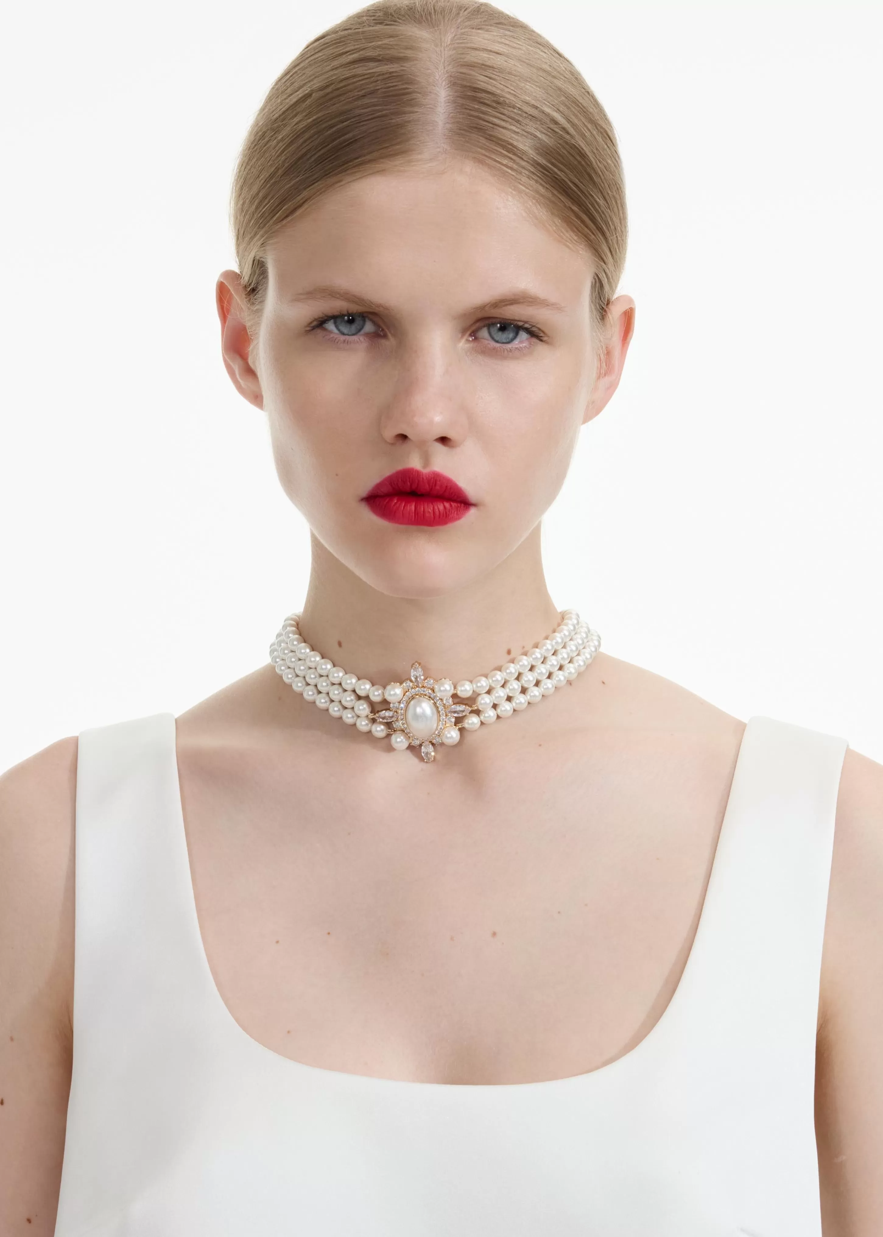 Fashion Pearl Choker Jewellery