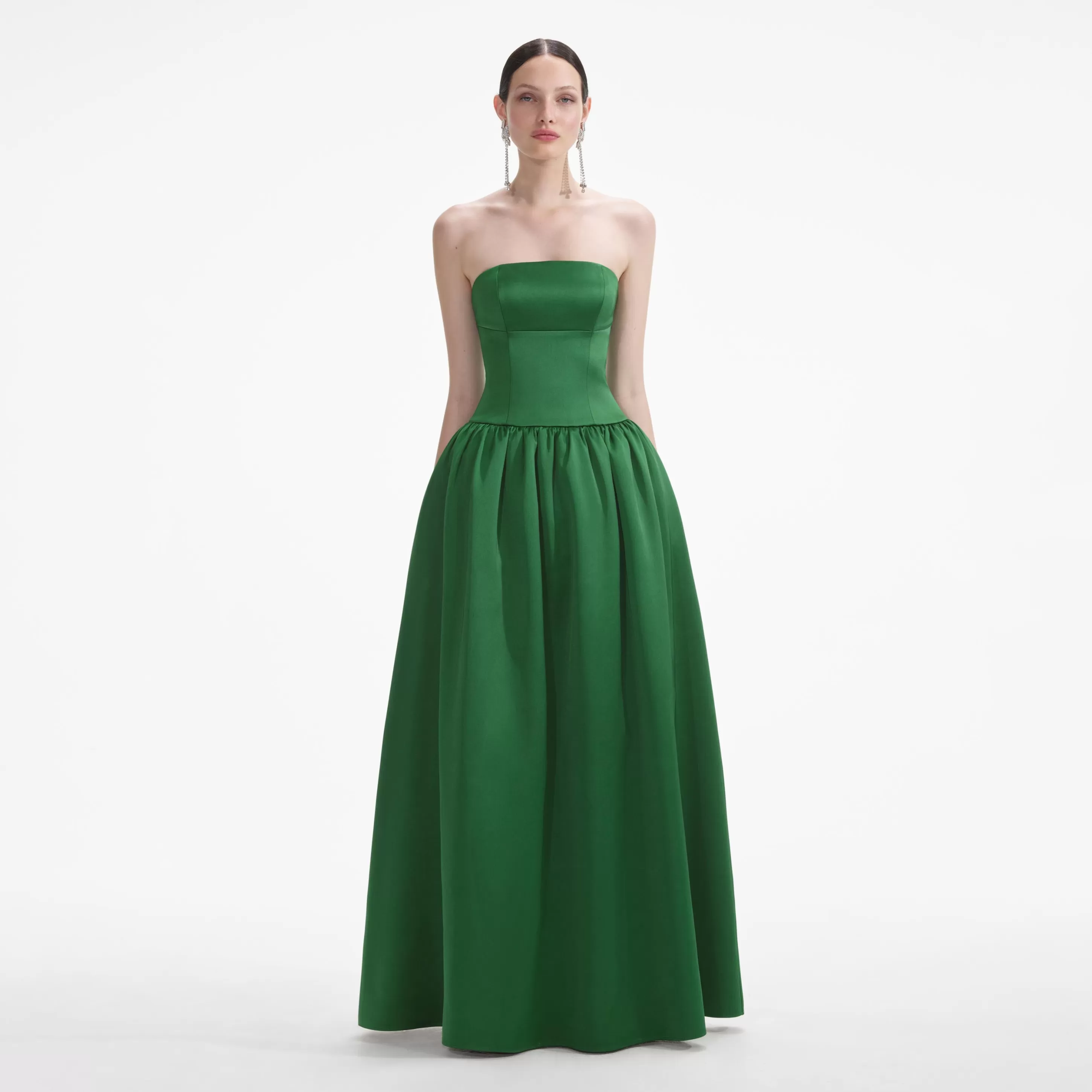 Discount Satin Bandeau Maxi Dress Dresses | Bridesmaid