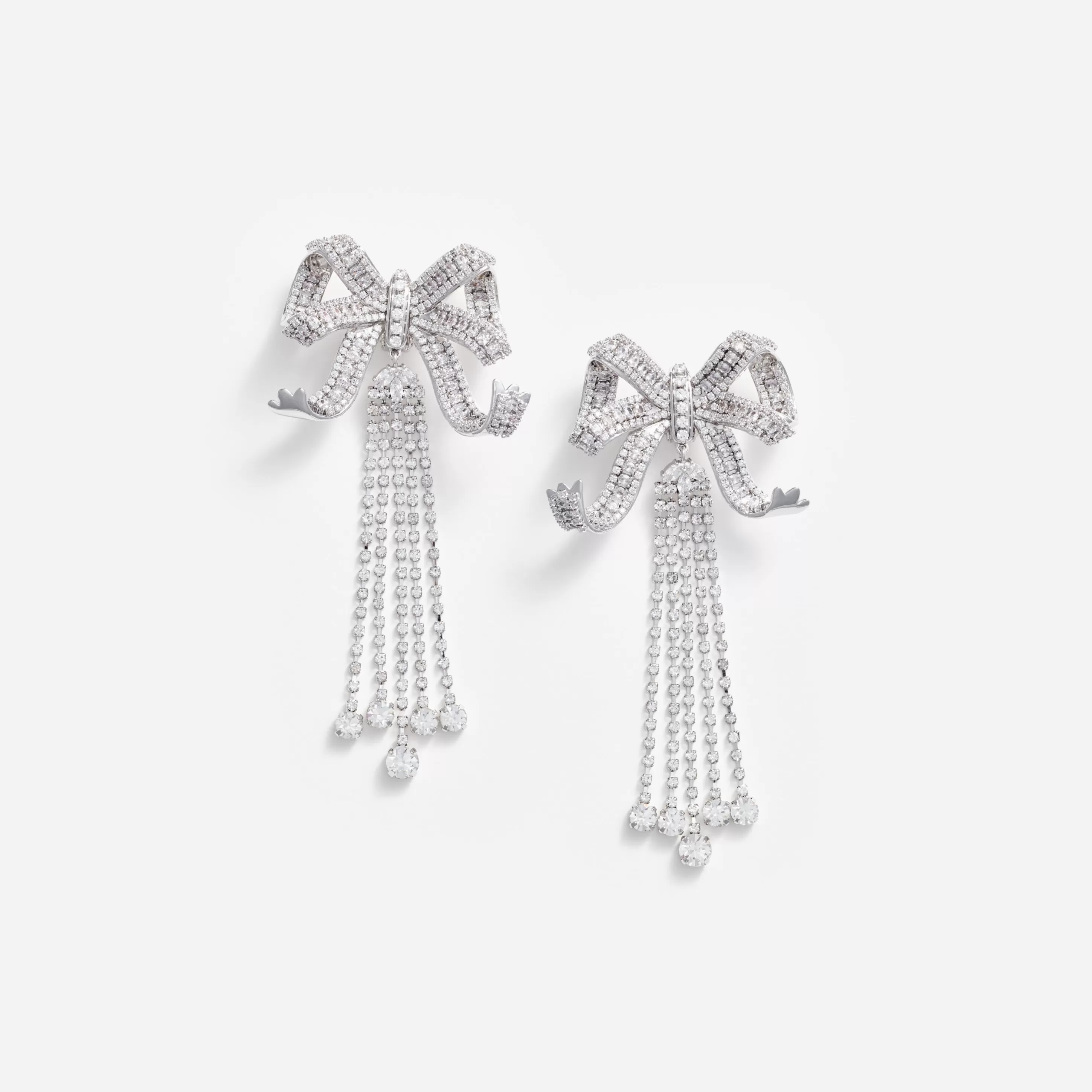 Cheap Crystal Bow Droplet Earrings Jewellery