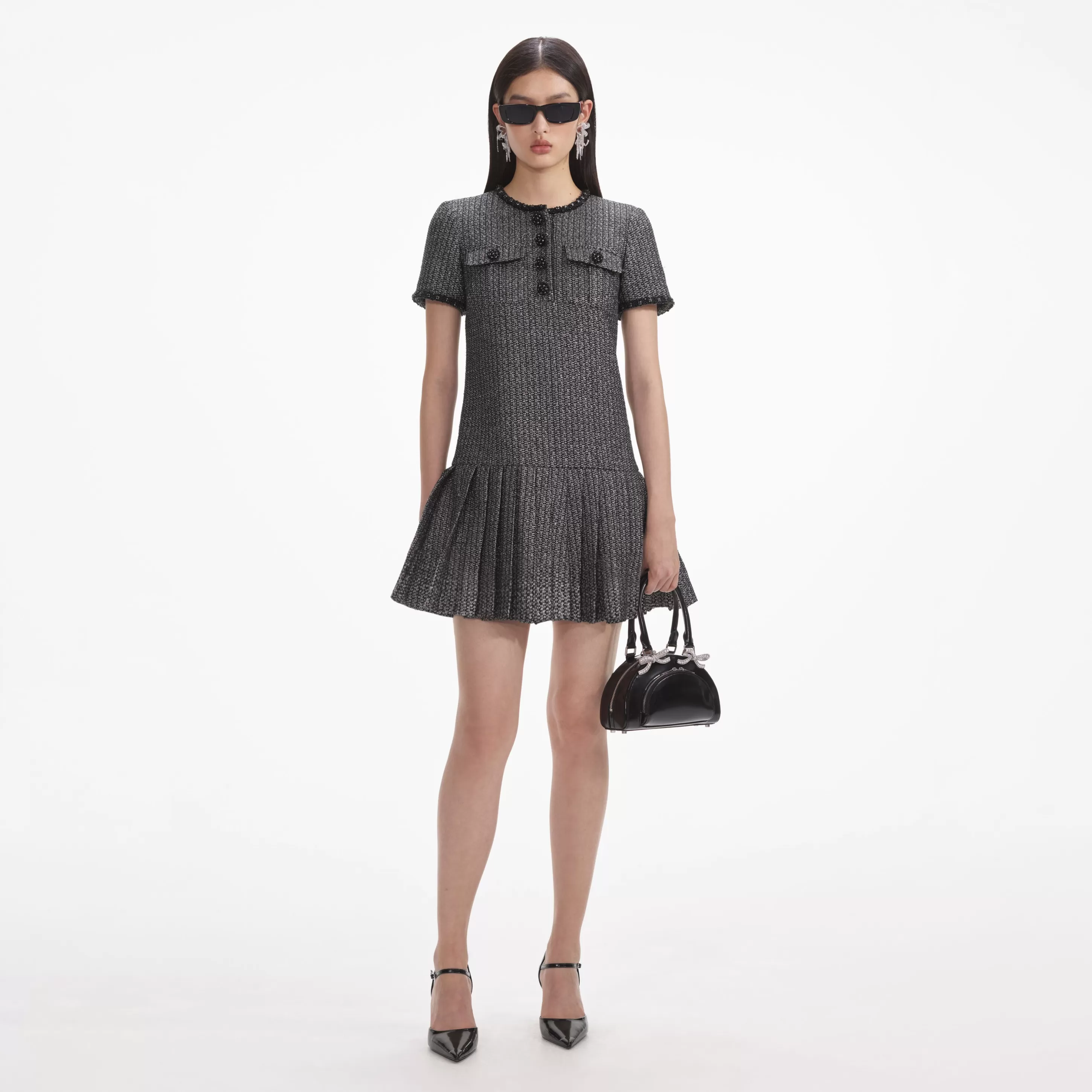 Hot Boucle Mini Dress Dresses