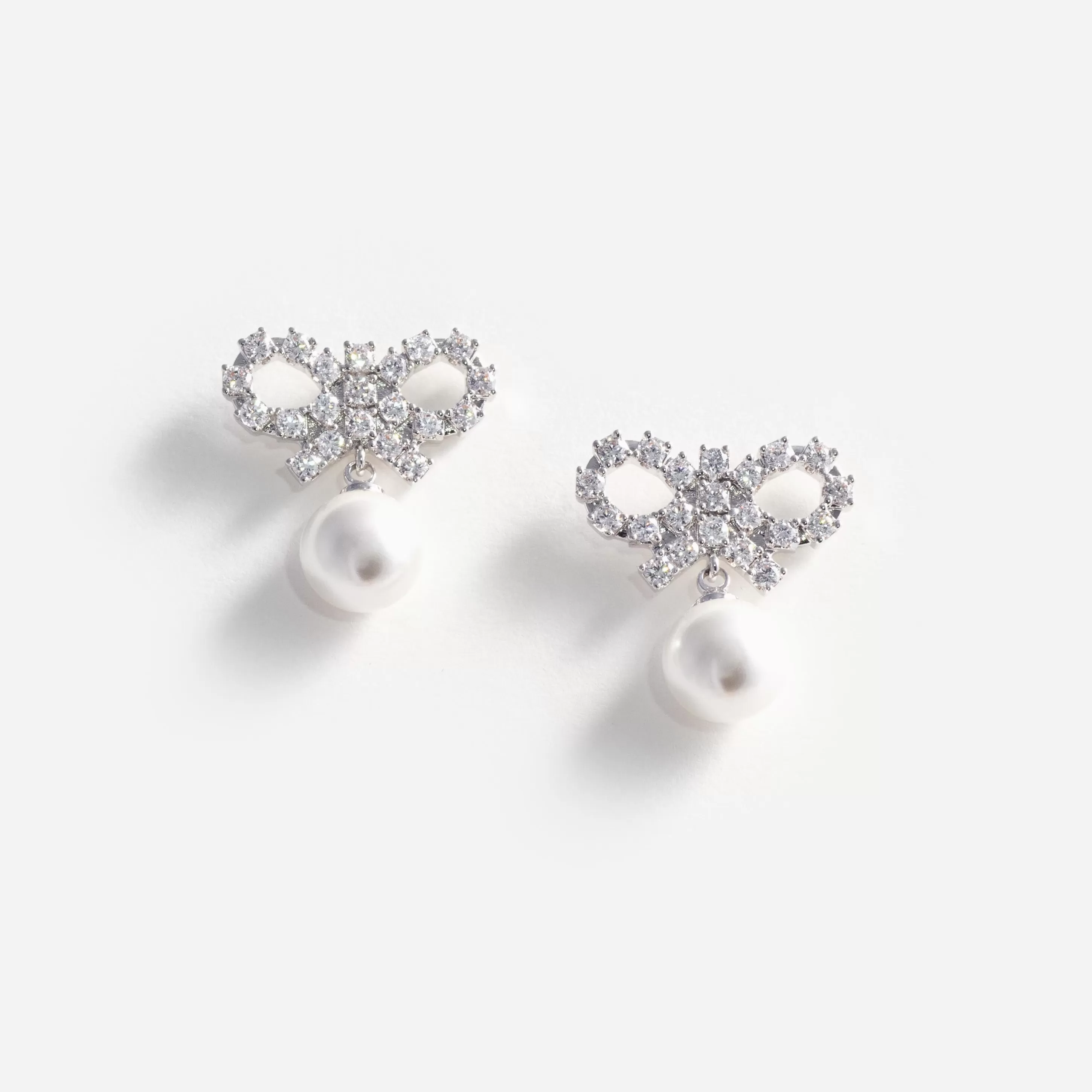 Fashion Bow Pearl Earrings Jewellery | Wedding Guest