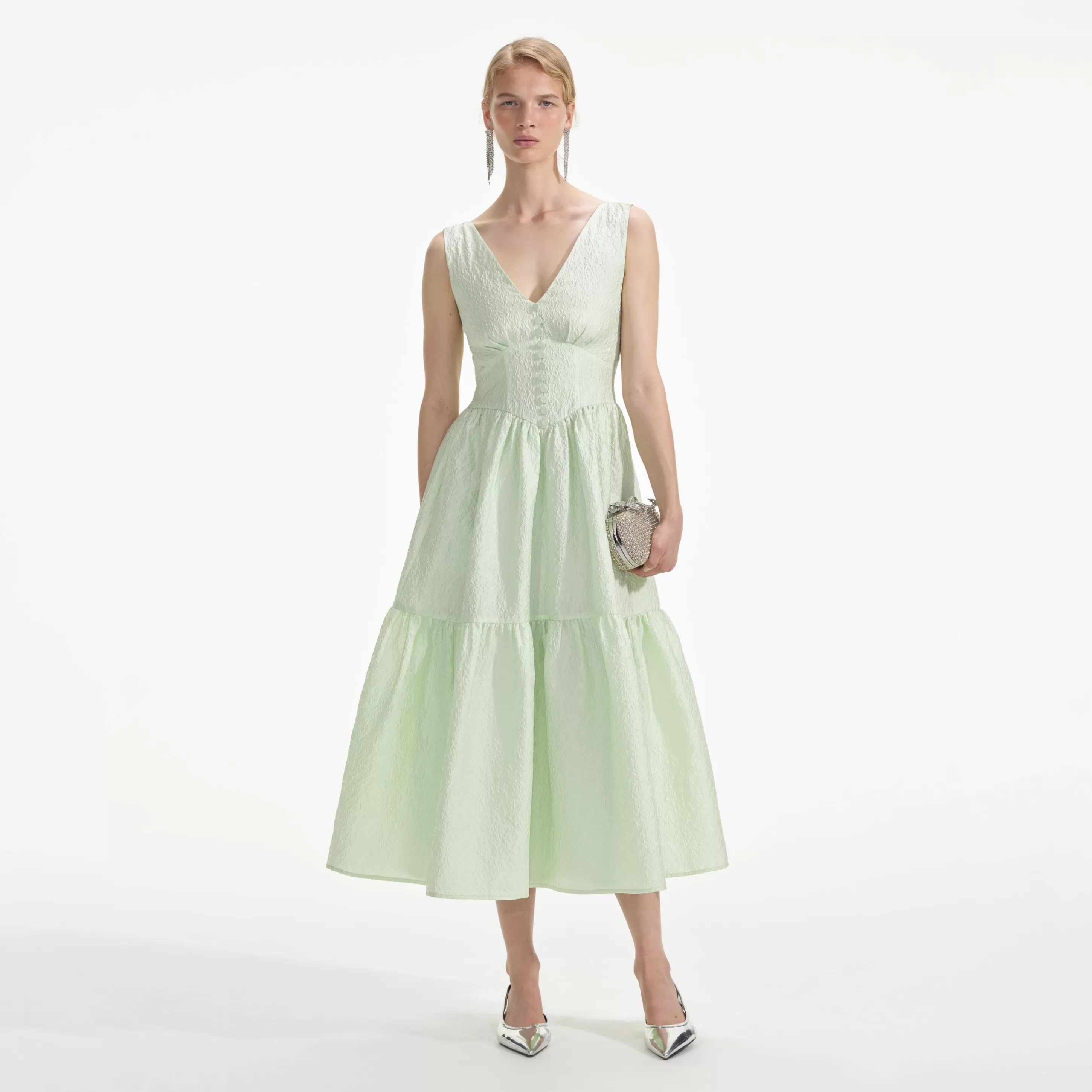 Fashion Jacquard Midi Dress Dresses | Bridesmaid