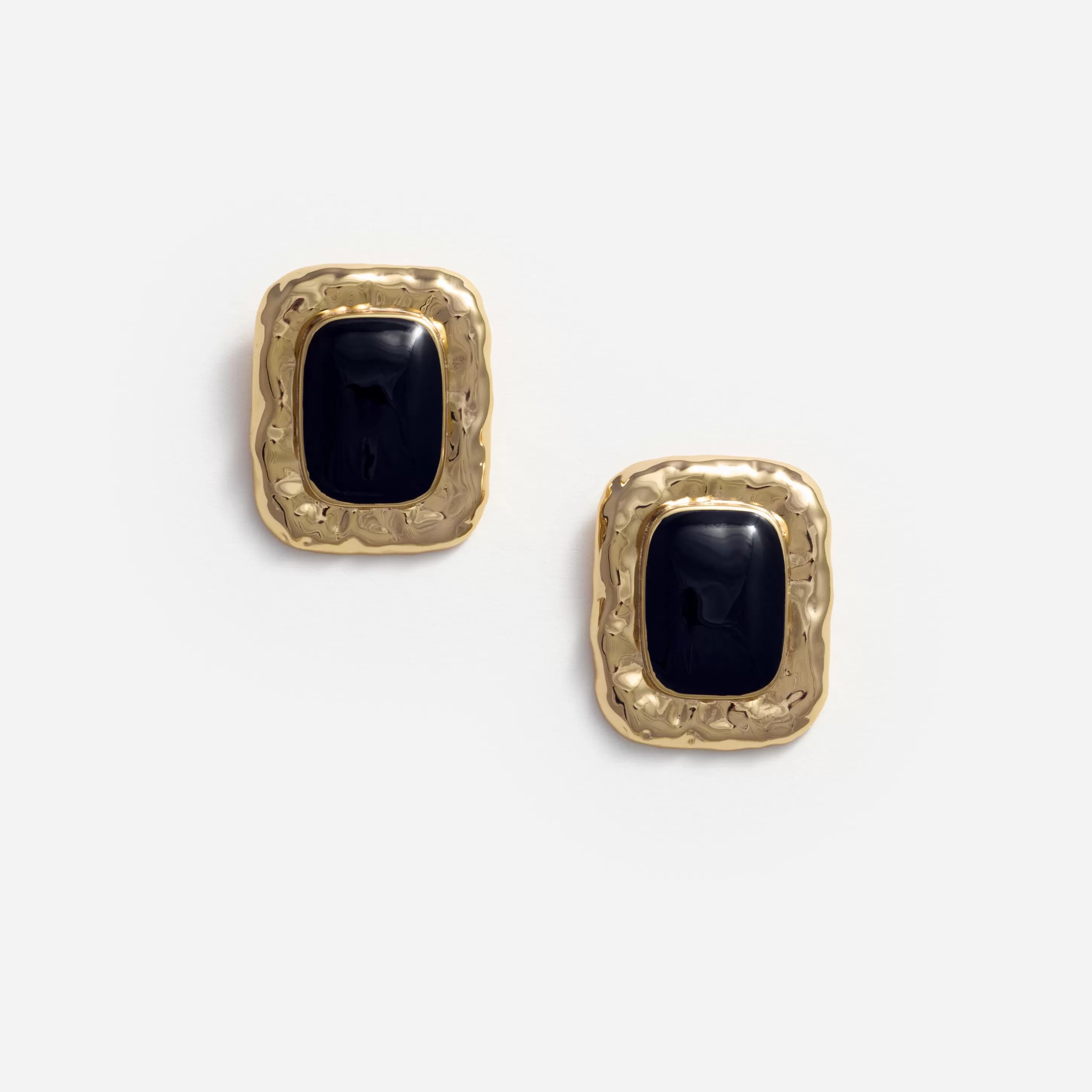 New Gold Black Earrings Jewellery