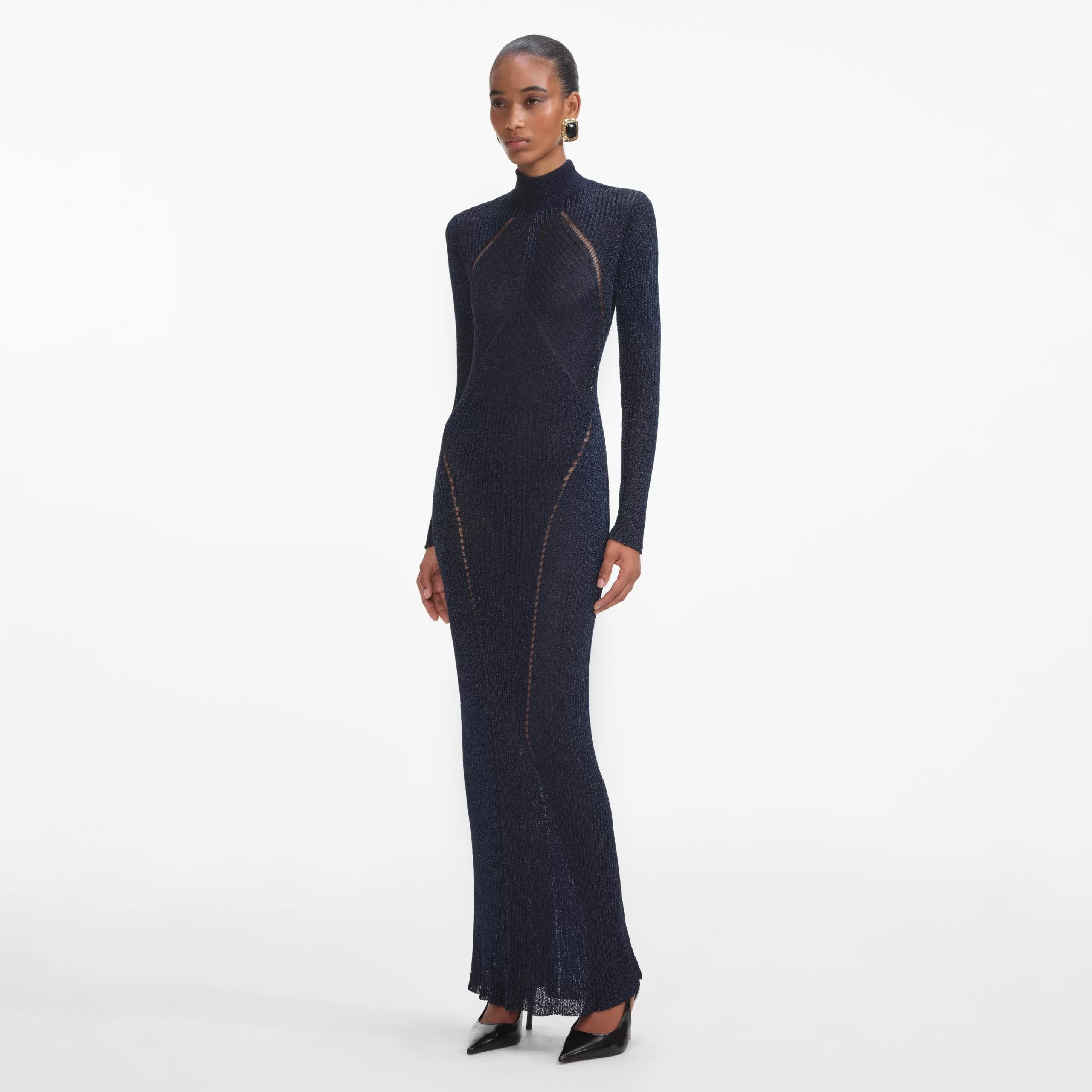 Sale Lurex Knit Maxi Dress Dresses | Knitwear