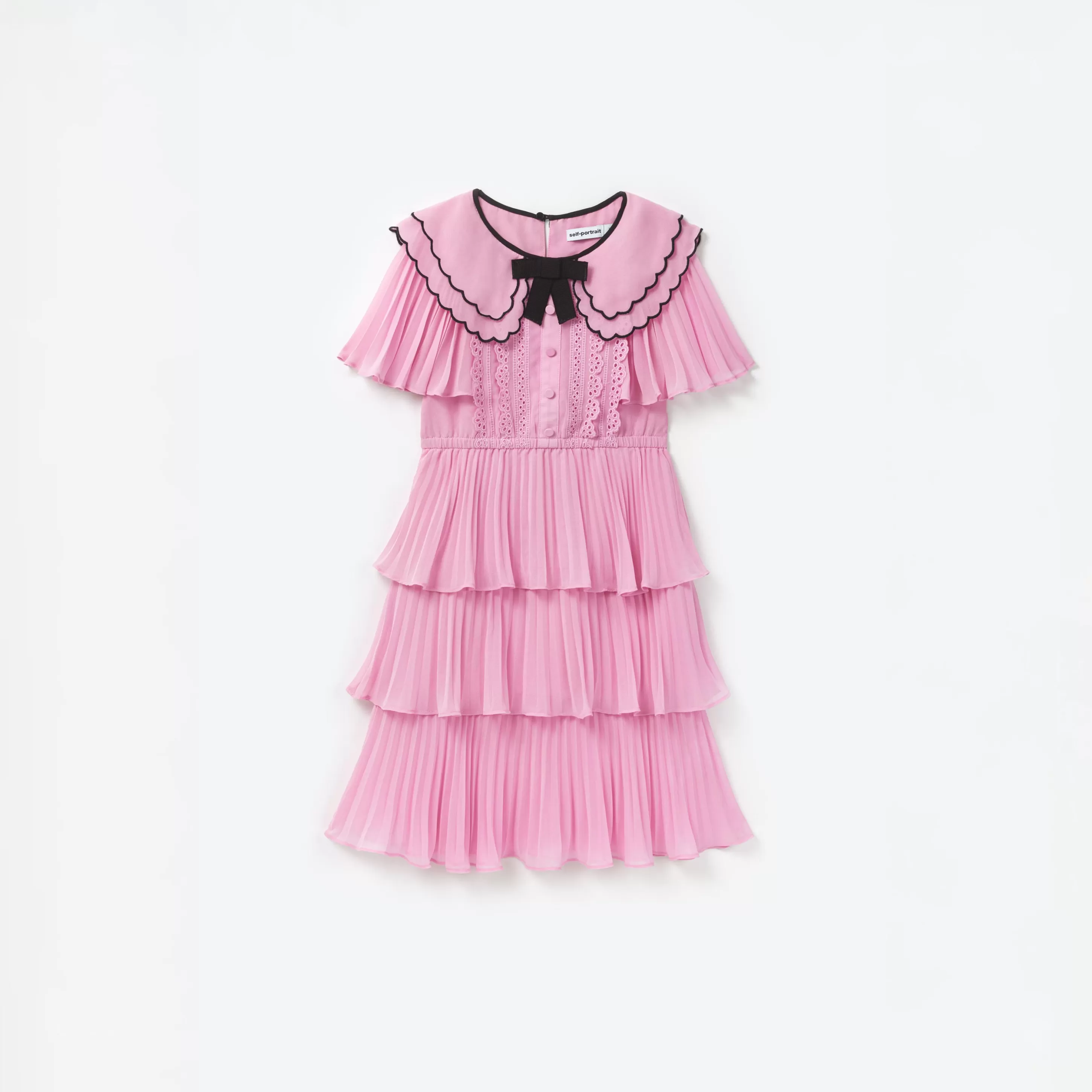 Discount Scallop Collar Chiffon Dress Kids Kids