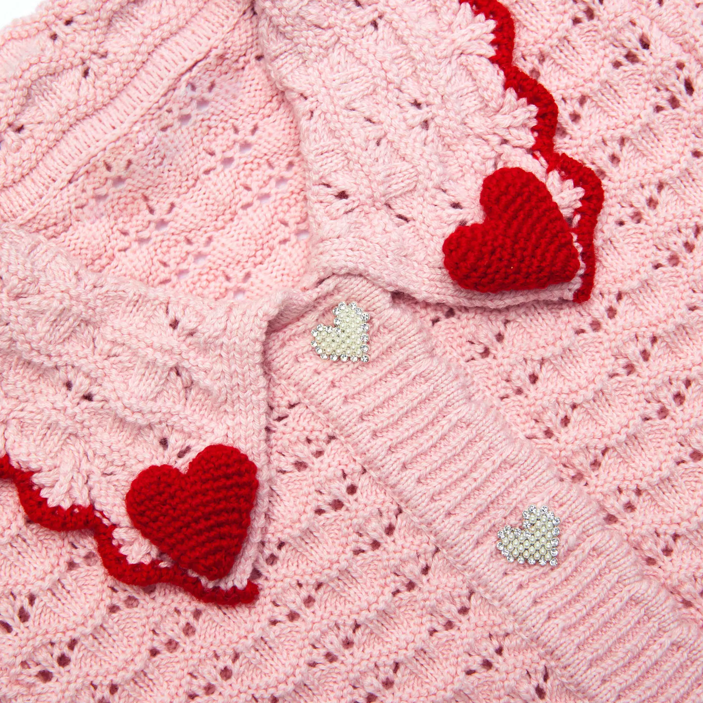 Best Sale Textured Heart Detail Cardigan Kids Kids