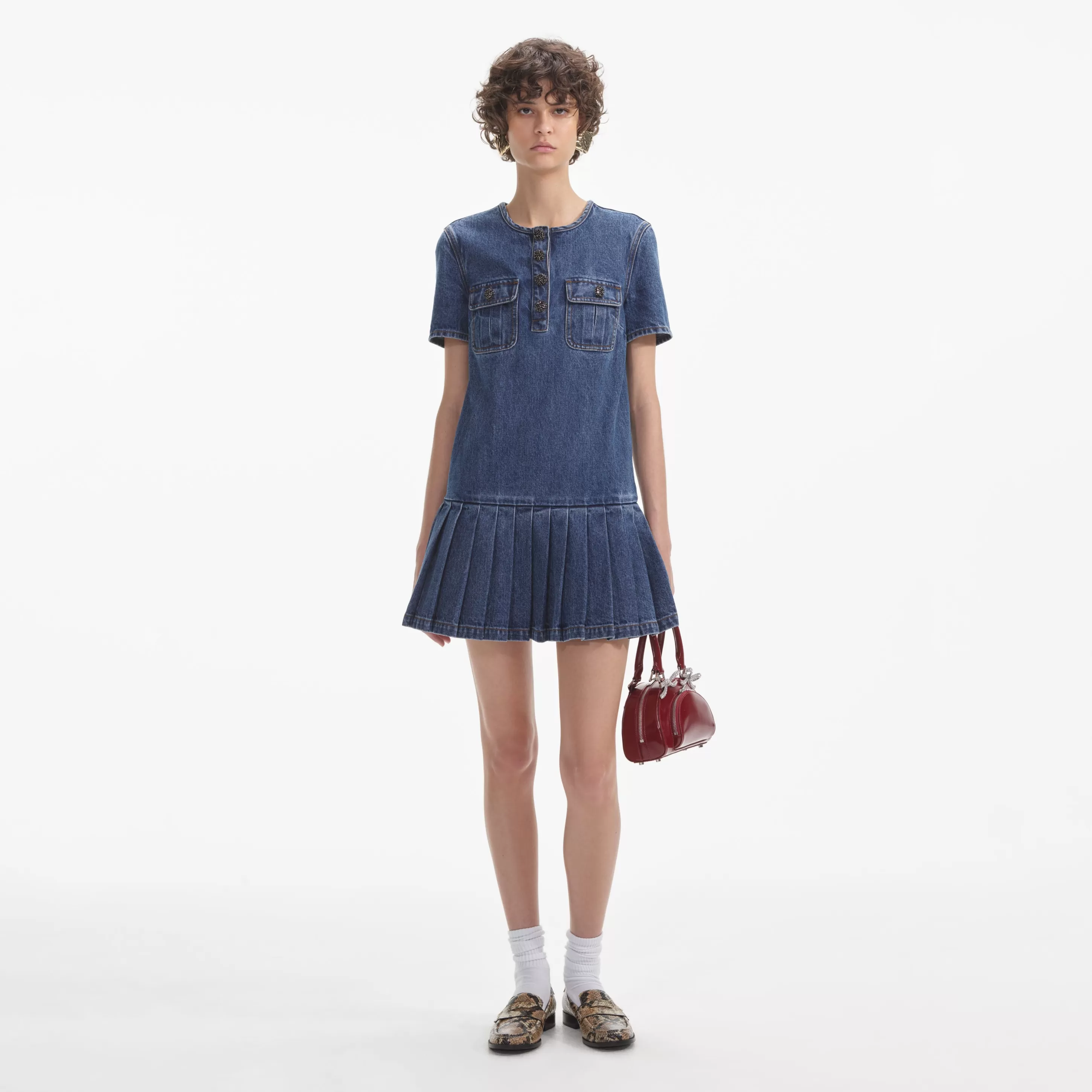 Store Denim Mini Dress Dresses | Denim