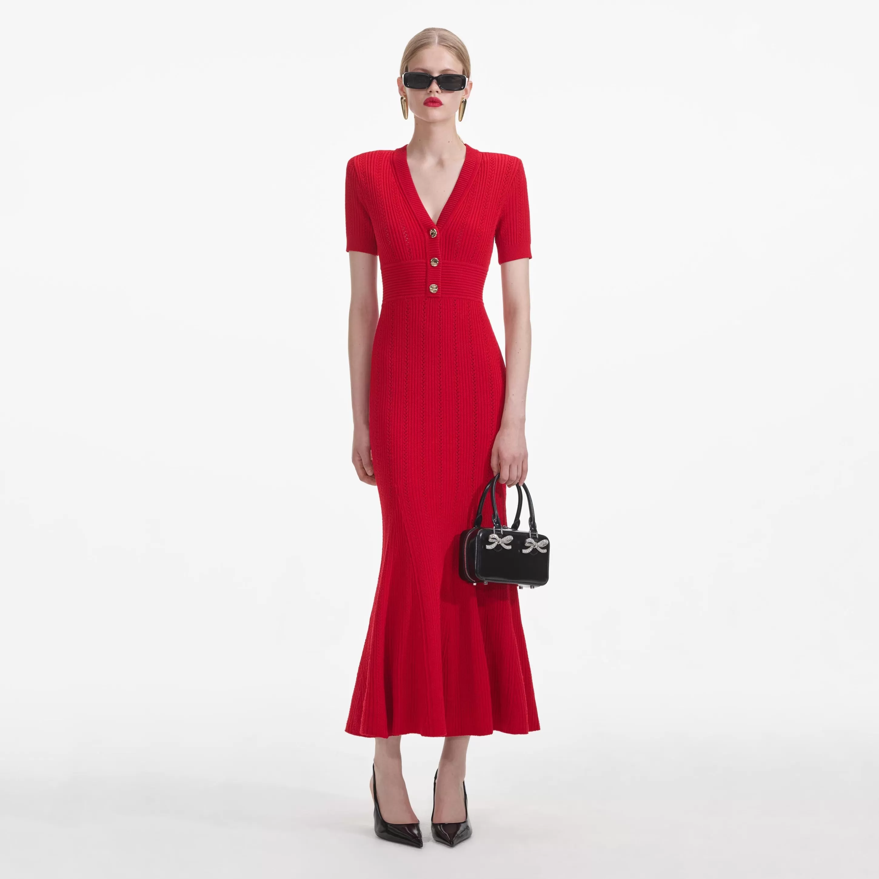 Best Pointelle Knit Midi Dress Dresses | Knitwear