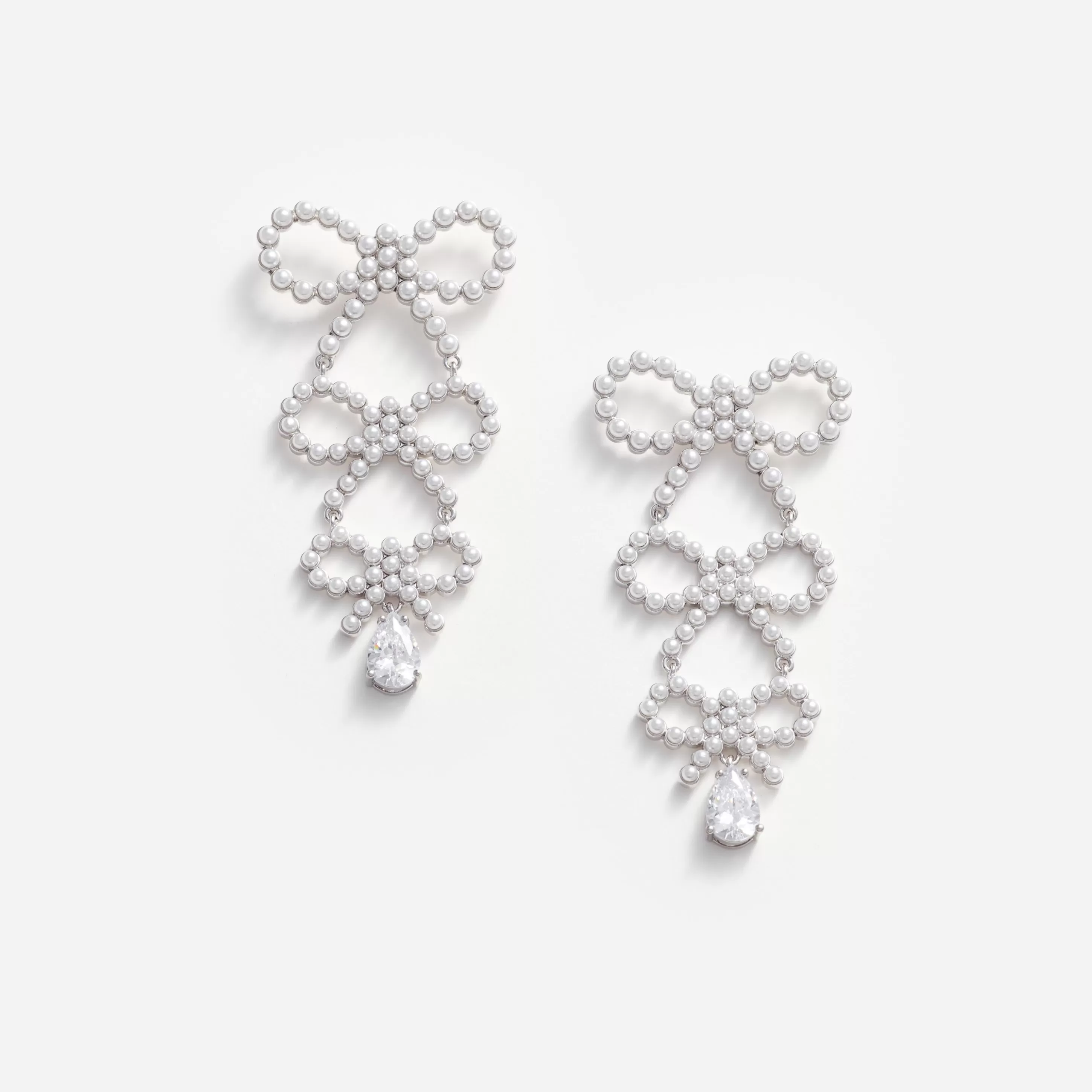 Fashion Pearl Bow Earrings Jewellery | Bridal