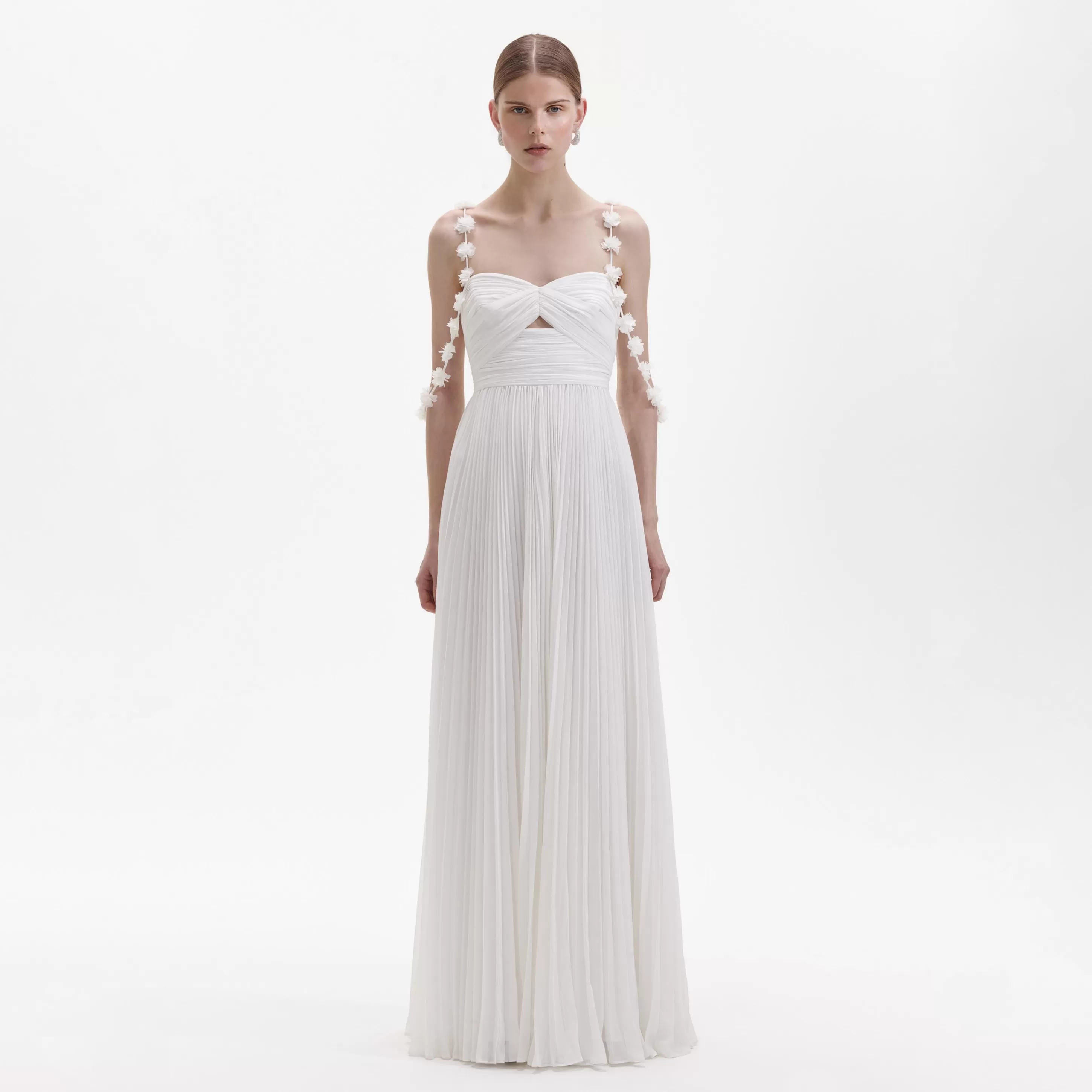 New Chiffon Flower Maxi Dress Bridal