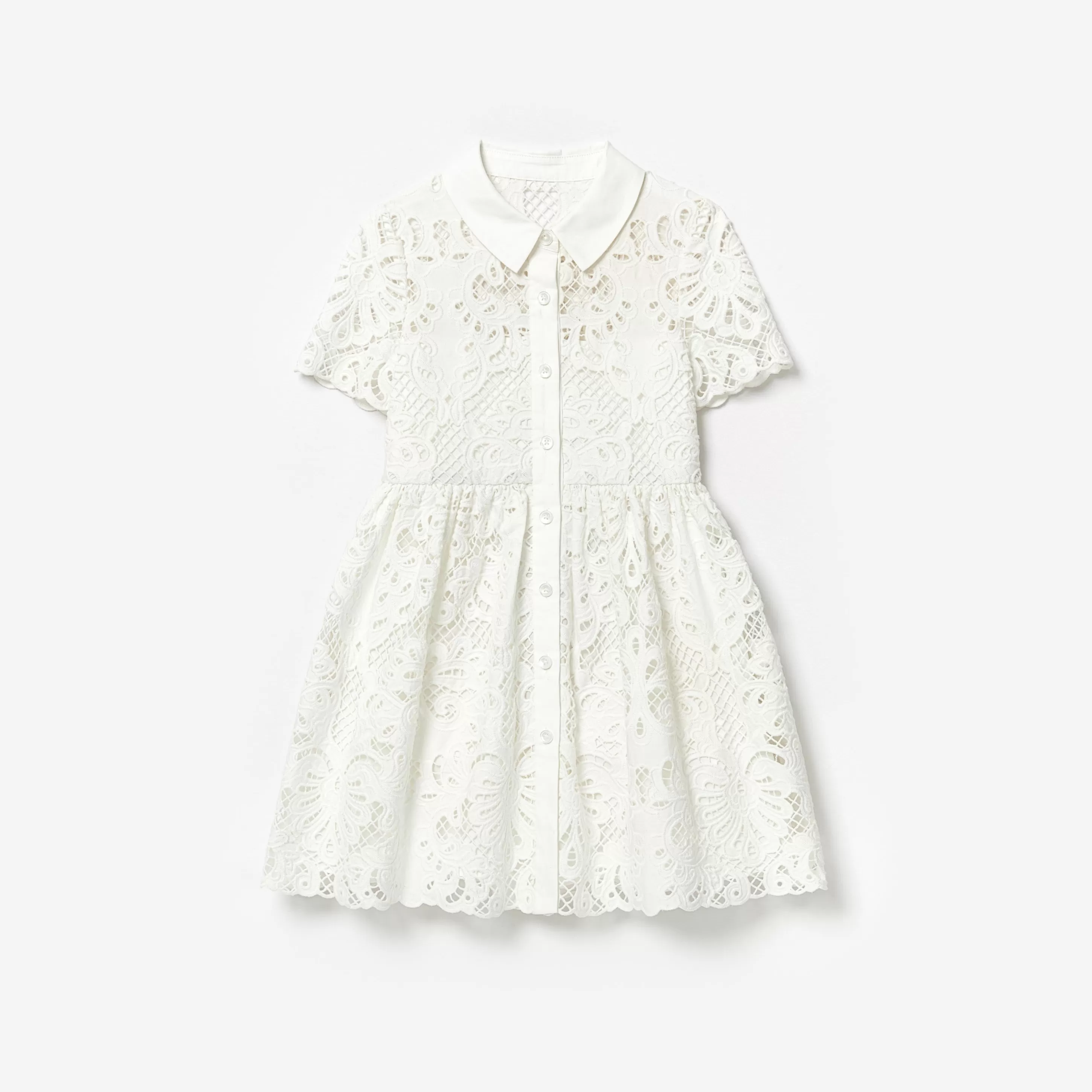 Flash Sale Cotton Lace Collar Mini Dress Kids Kids