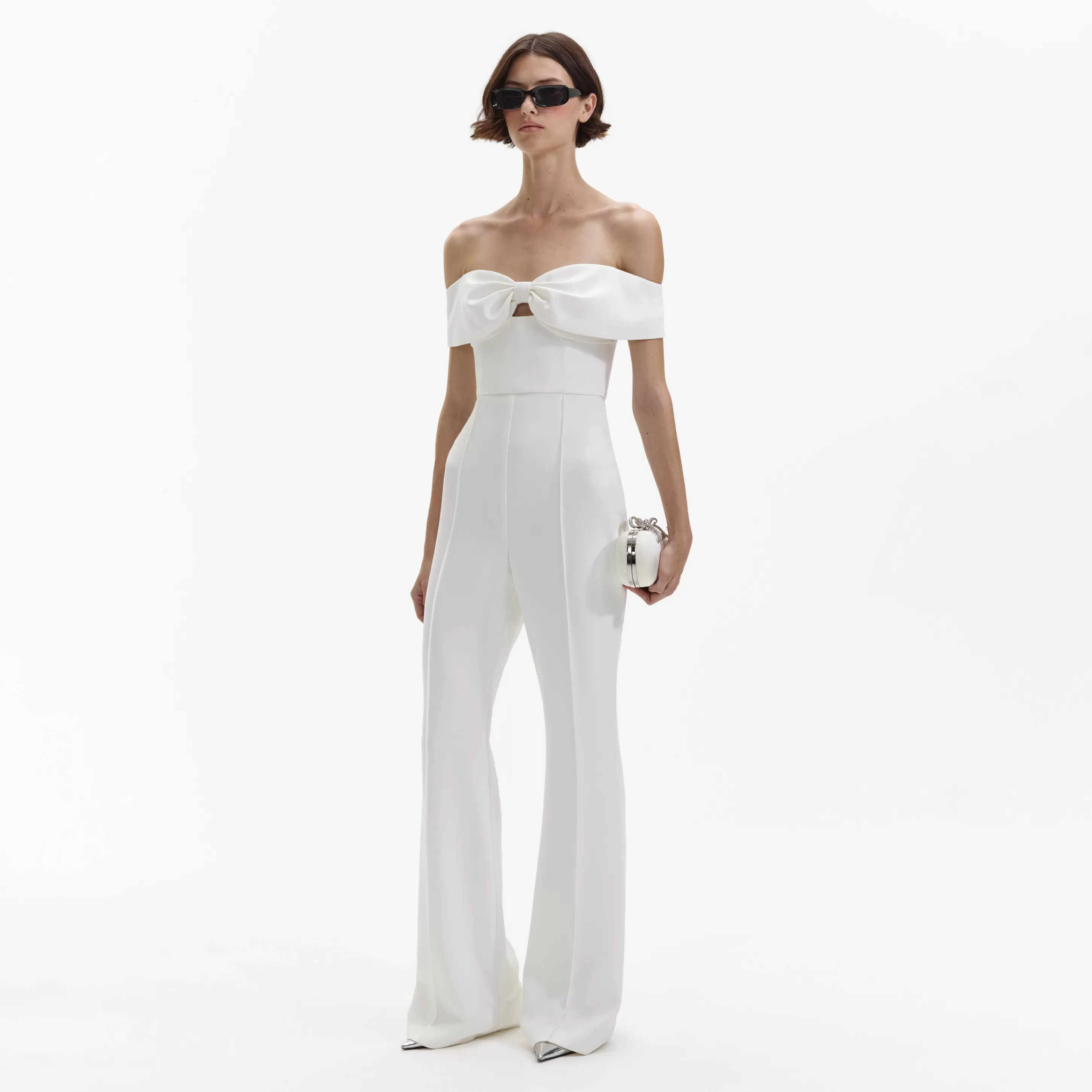 New Crepe Bow Jumpsuit Bridal