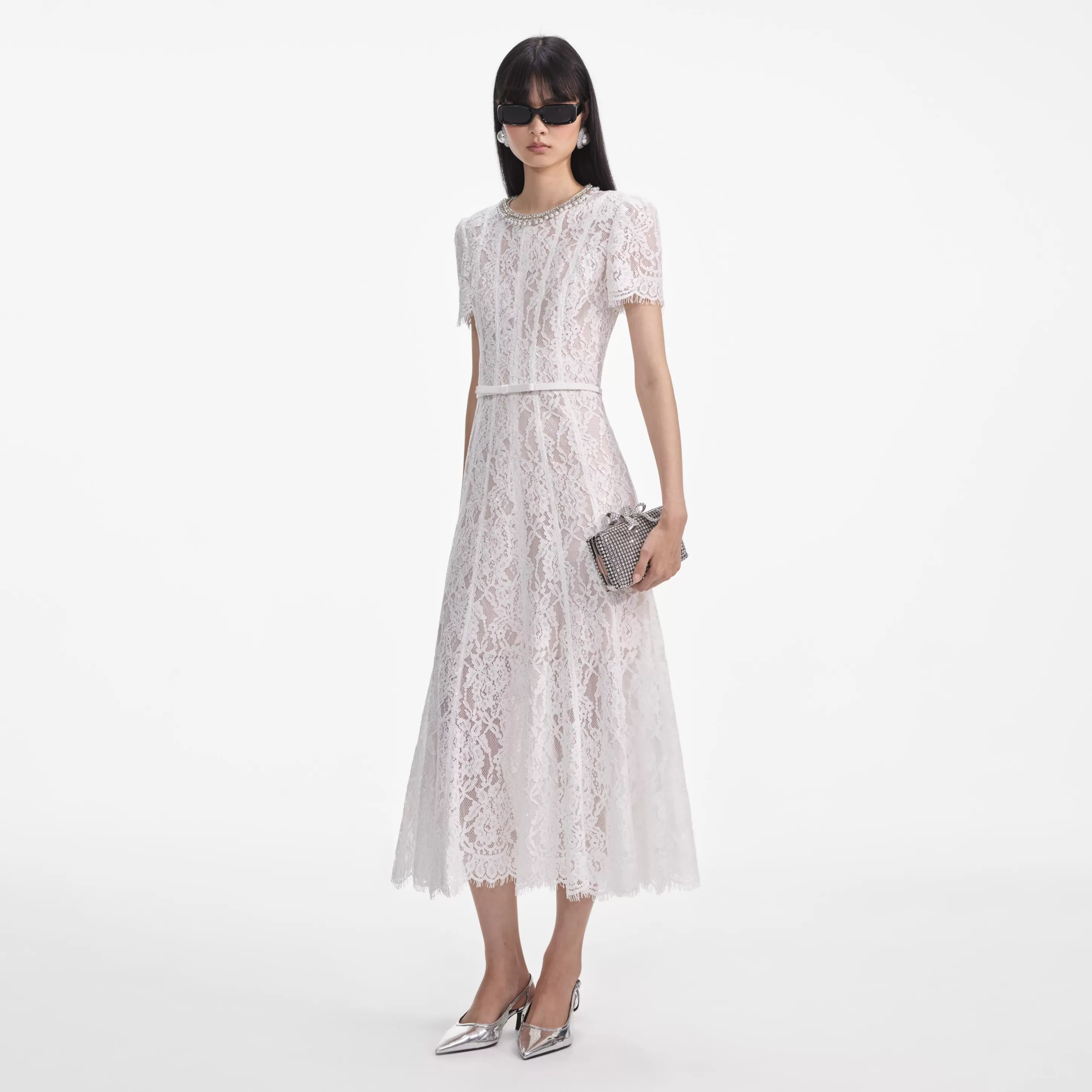 Store Sequin Lace Midi Dress Dresses | Exclusives